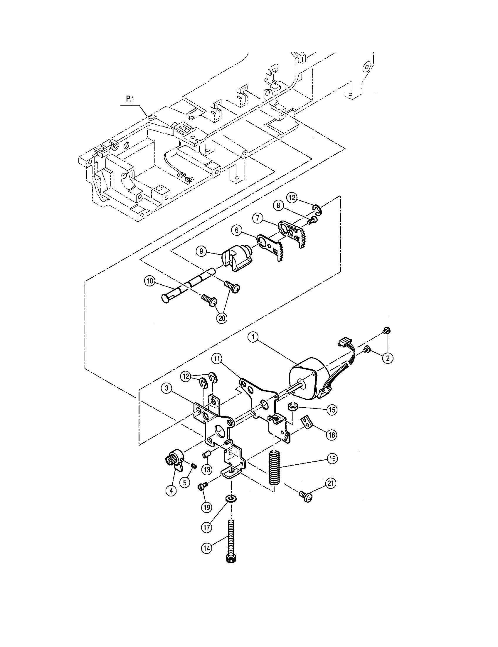 Singer 9940 f pulse motor diagram