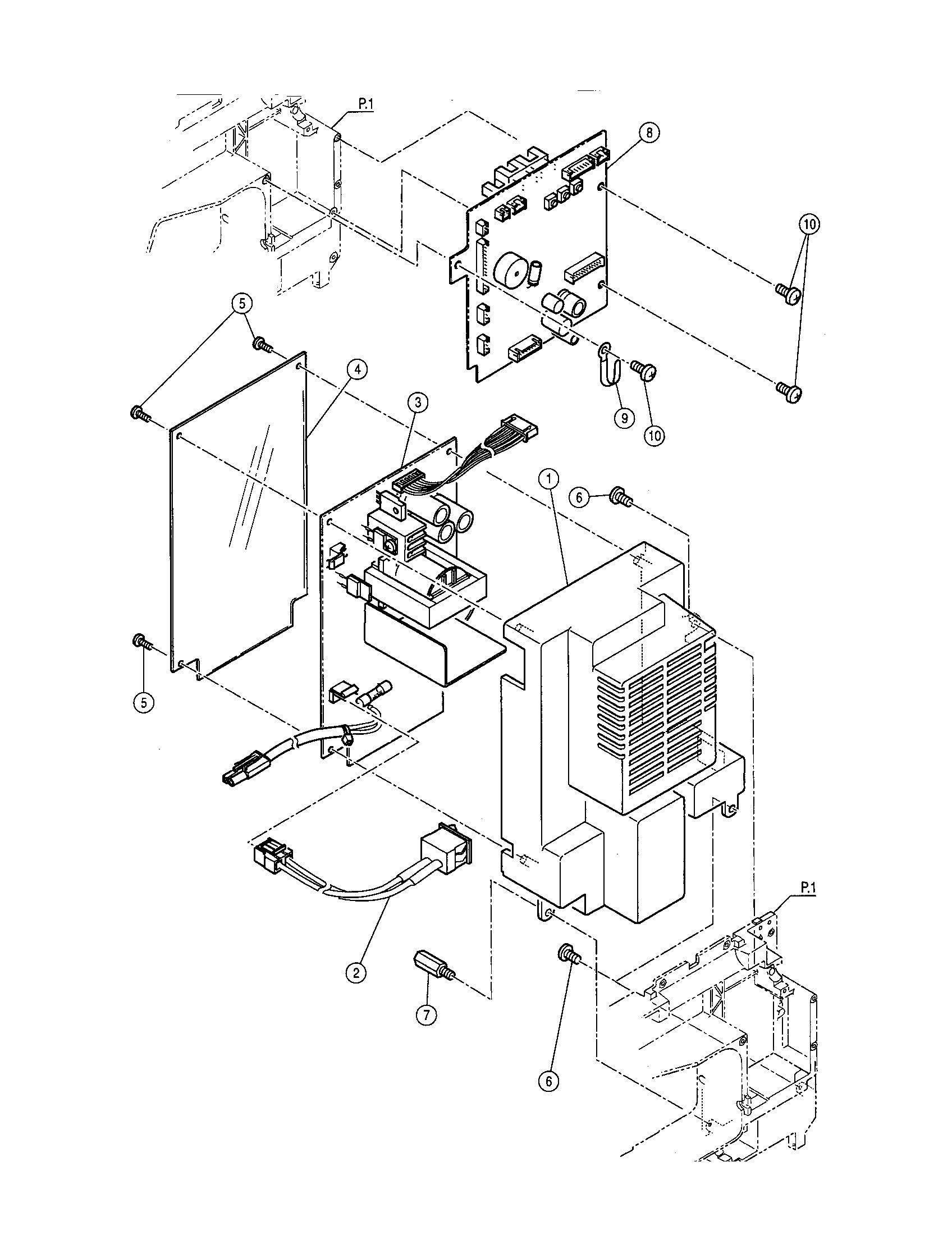 Singer 9920 power circuit unit diagram