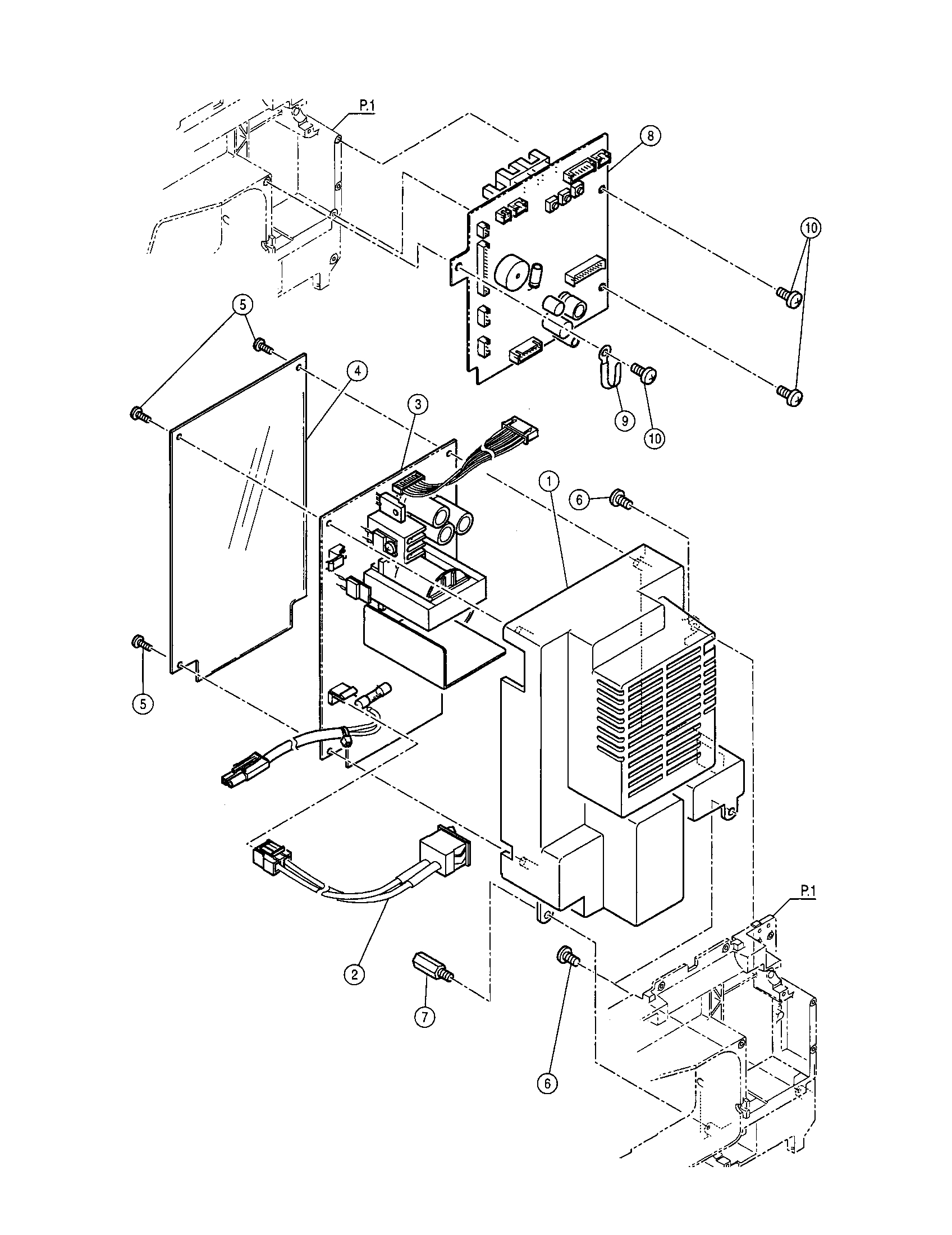 Singer 9910 power circuit unit diagram