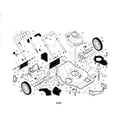 Husqvarna 917375820 engine/housing/handle diagram