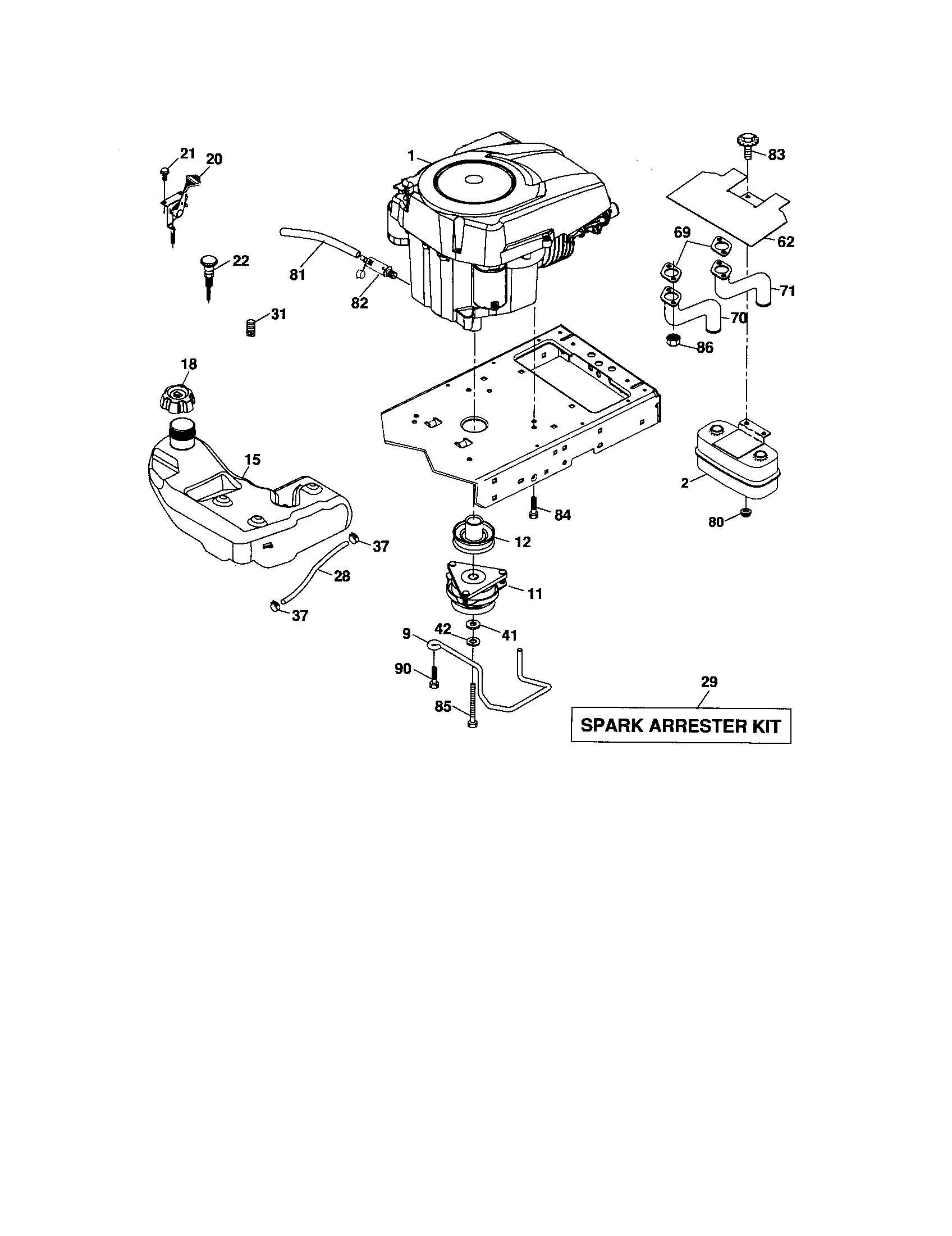 Craftsman 917276902 engine diagram