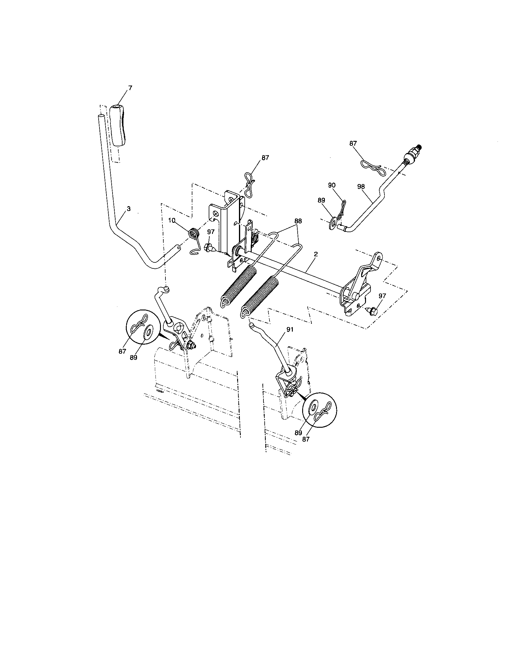 Craftsman 917276902 lift assembly diagram