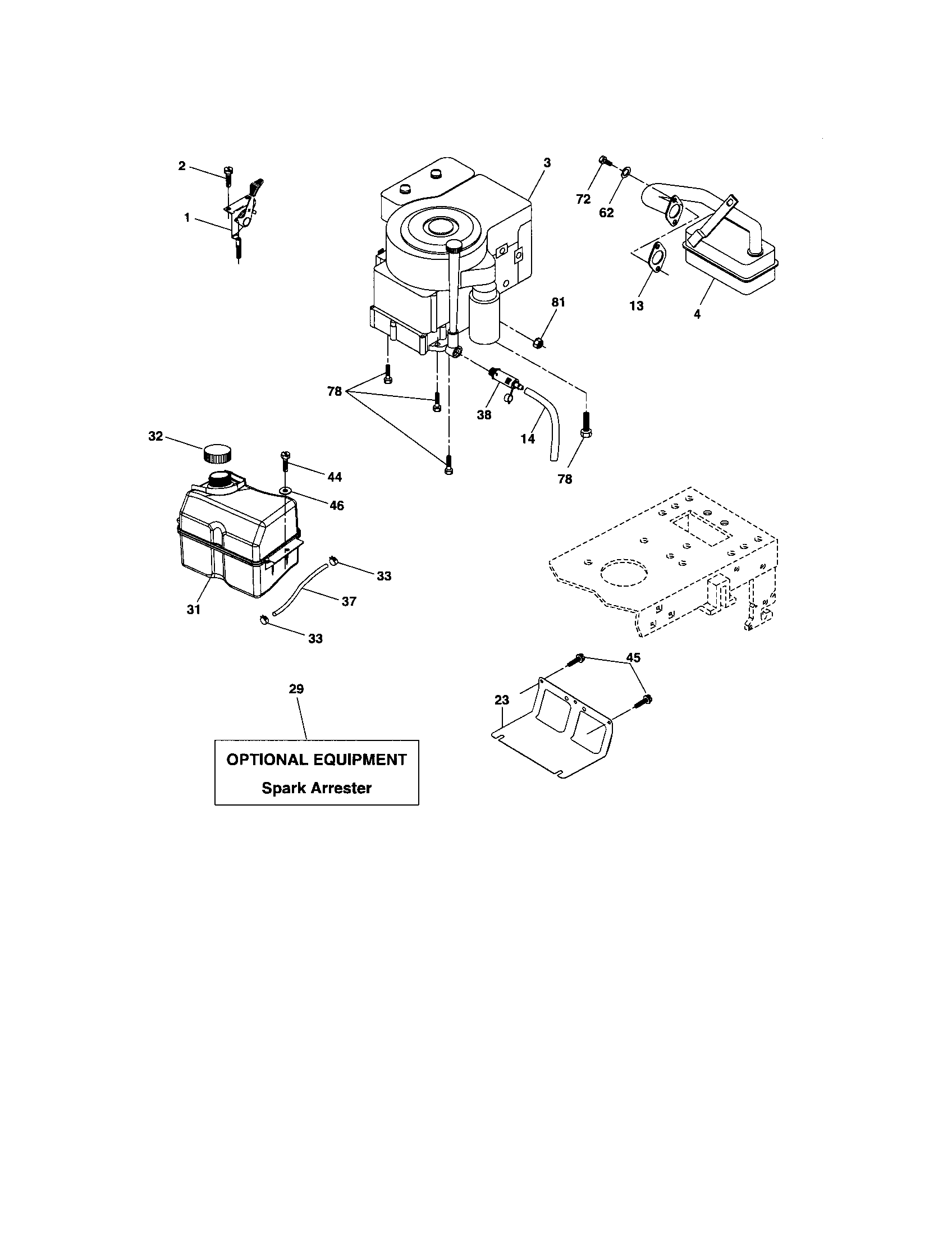 Craftsman 917276814 engine diagram