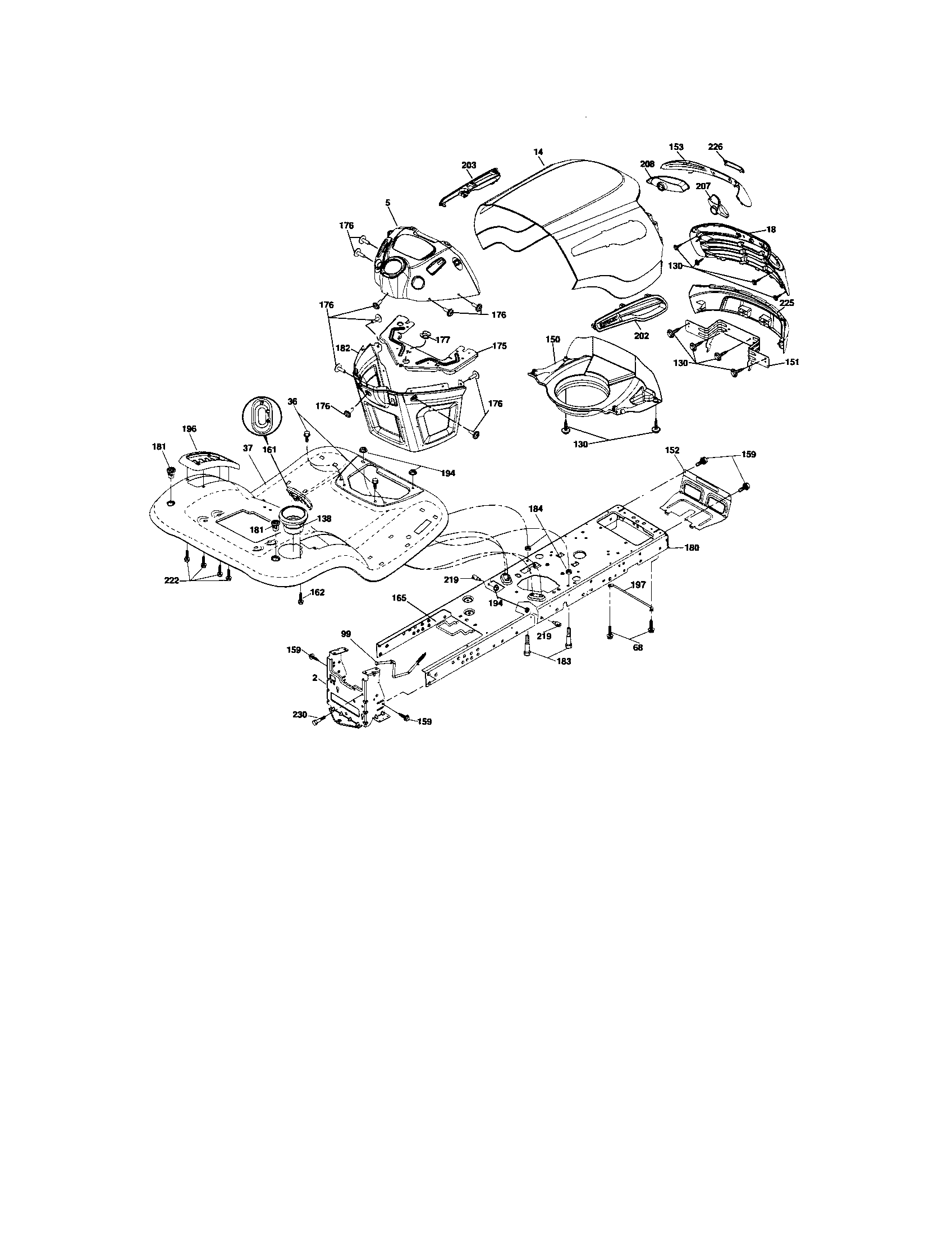 Craftsman 917276682 chassis and enclosures diagram