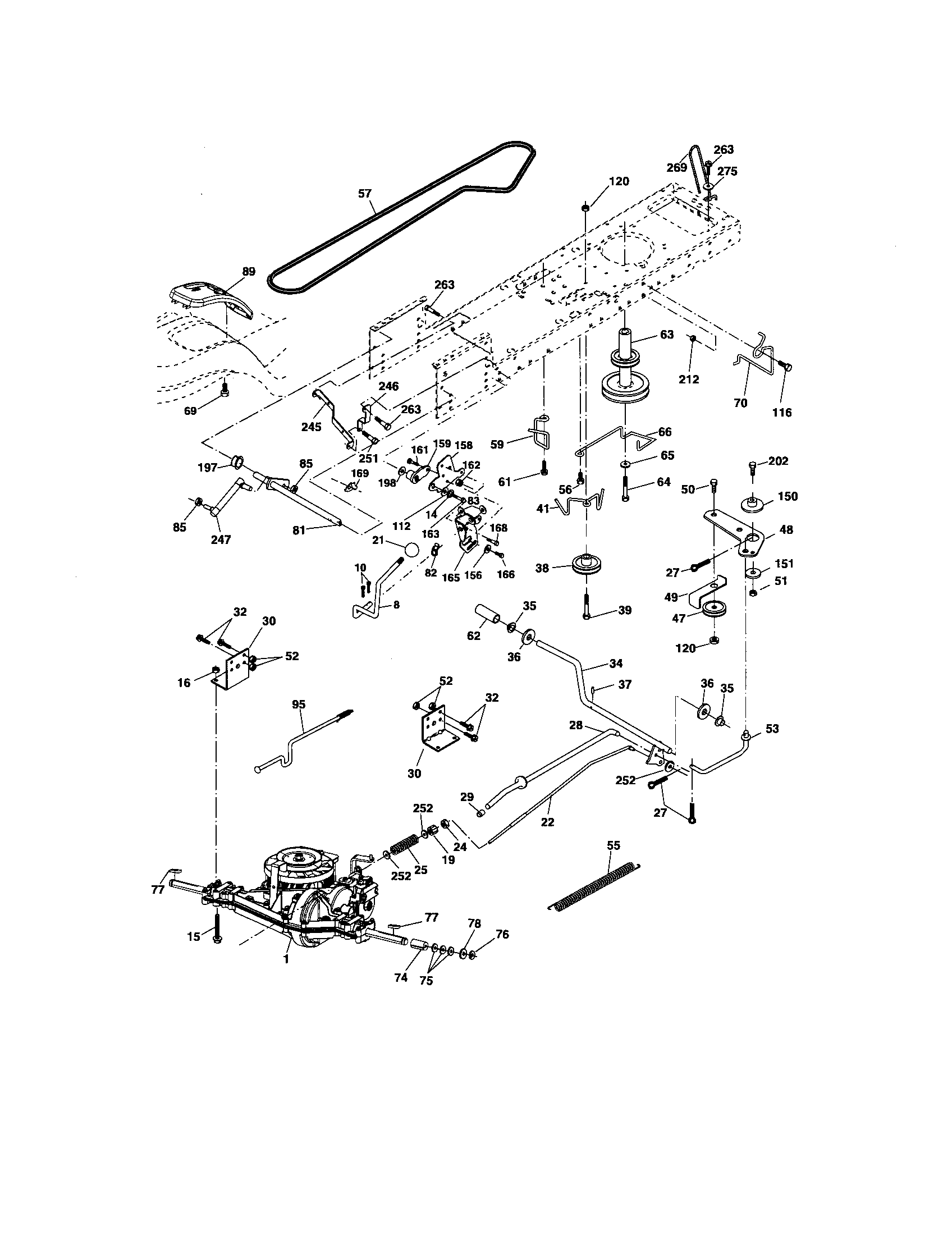 Craftsman 917276783 ground drive diagram
