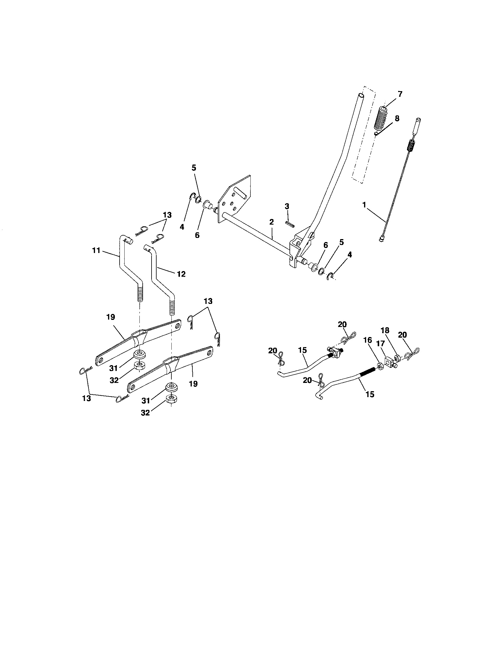 Craftsman 917276783 lift assembly diagram