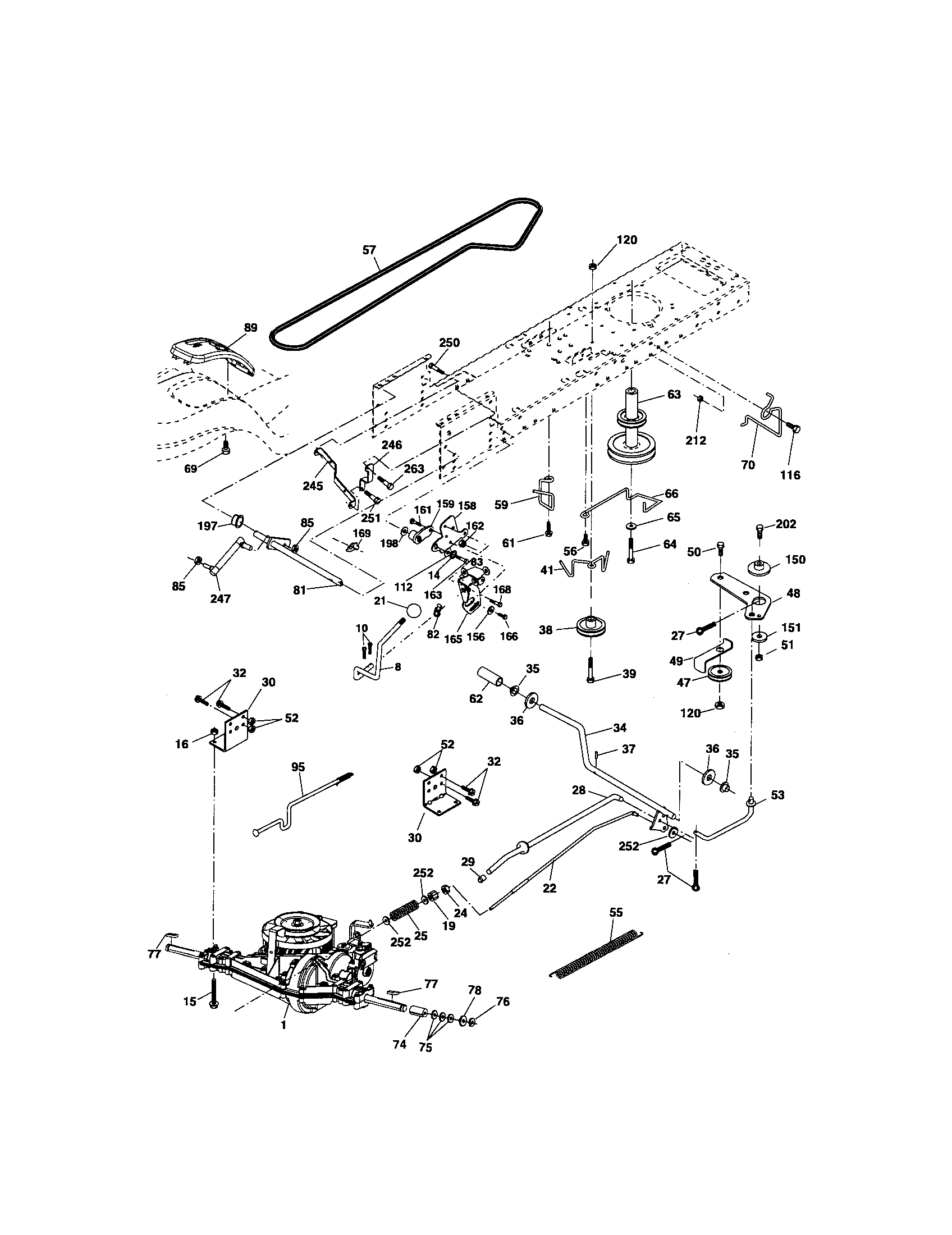Craftsman 917276825 ground drive diagram