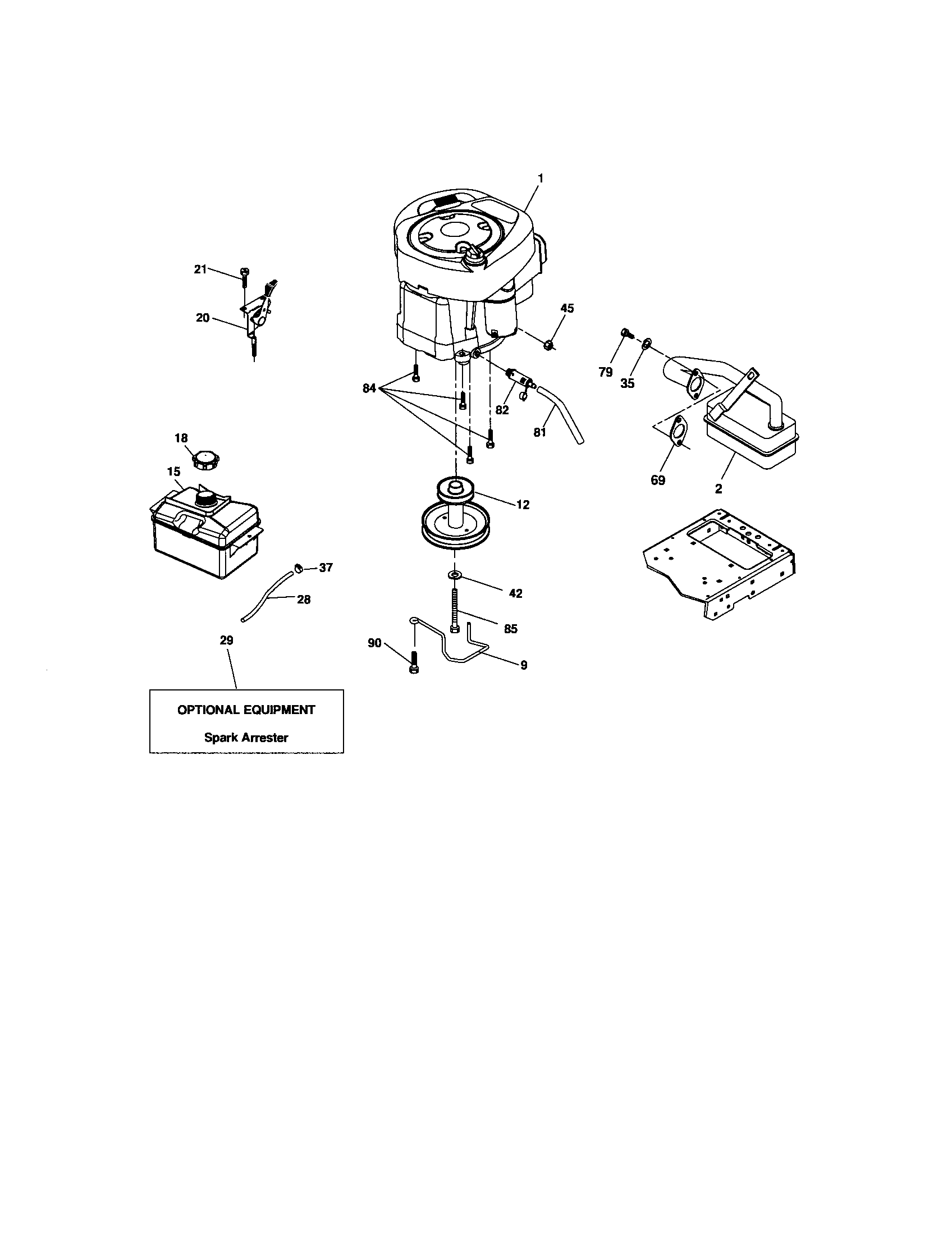 Craftsman 917276632 engine diagram