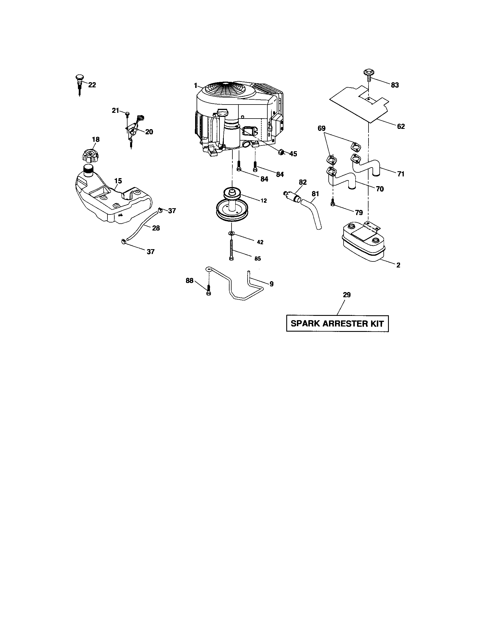 Craftsman 917276601 engine diagram