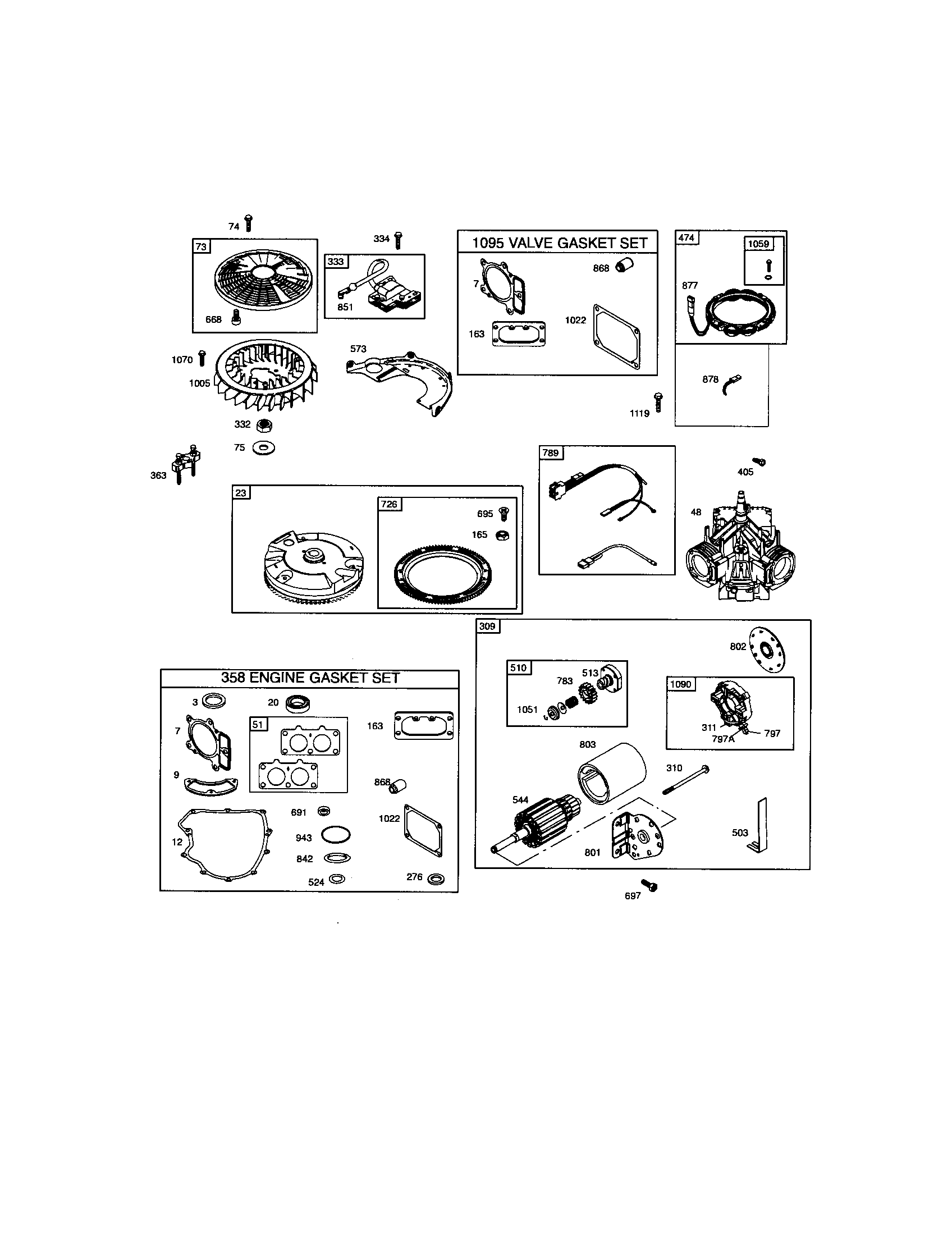 Husqvarna 917287541 starter motor/flywheel diagram