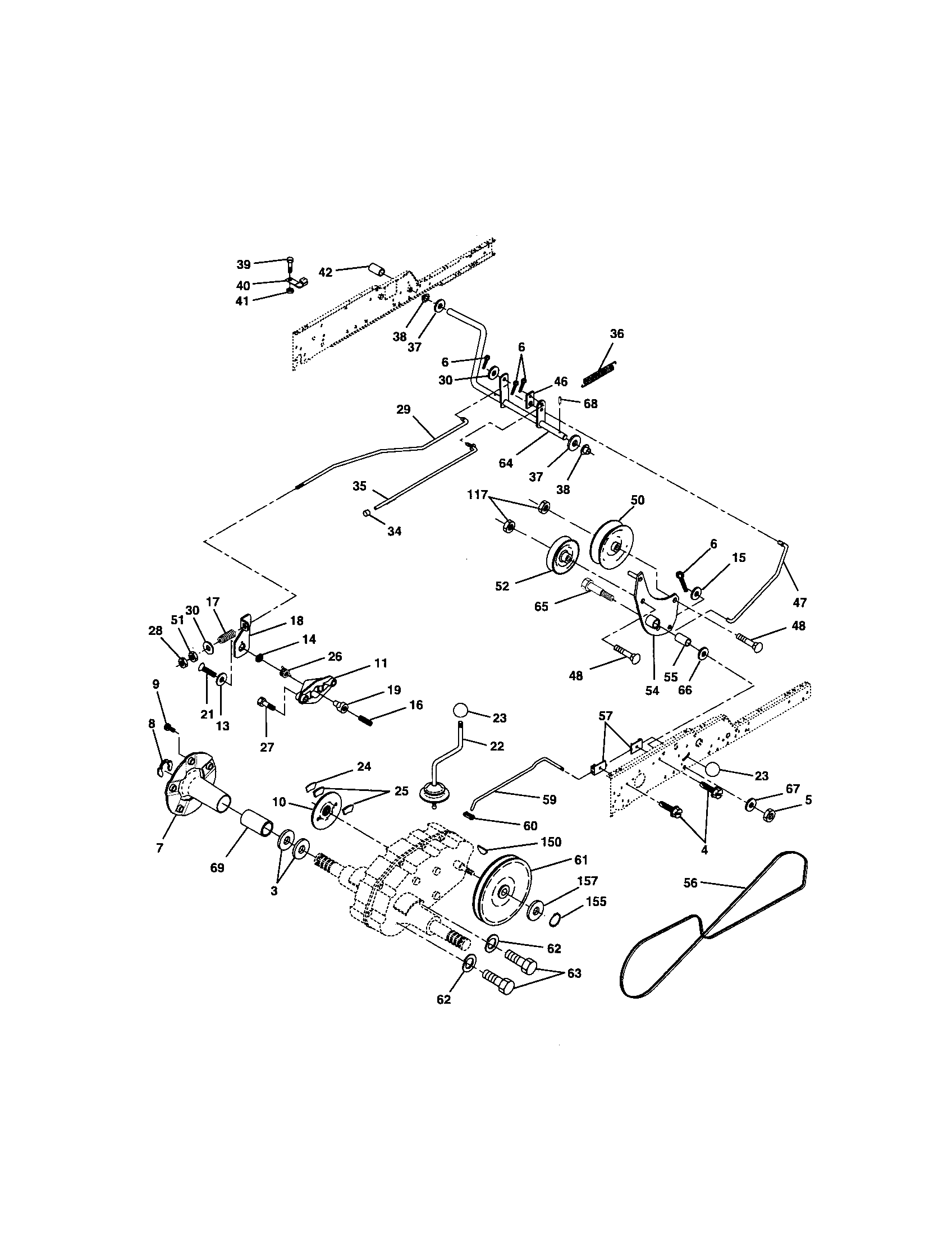 Craftsman 917276071 ground drive diagram