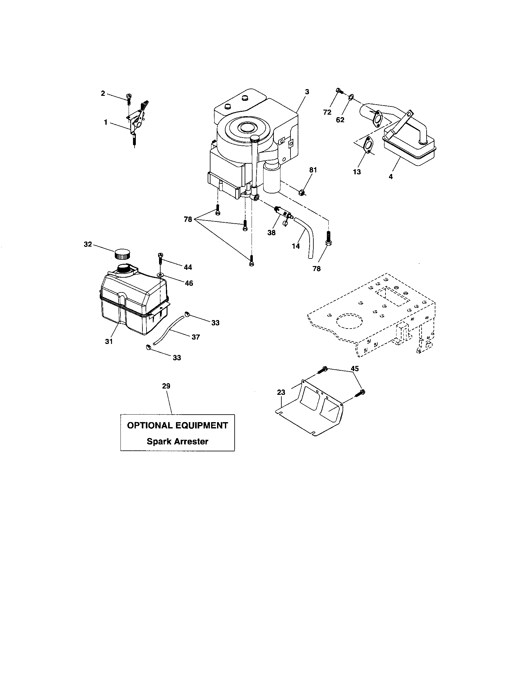 Craftsman 917276816 engine diagram