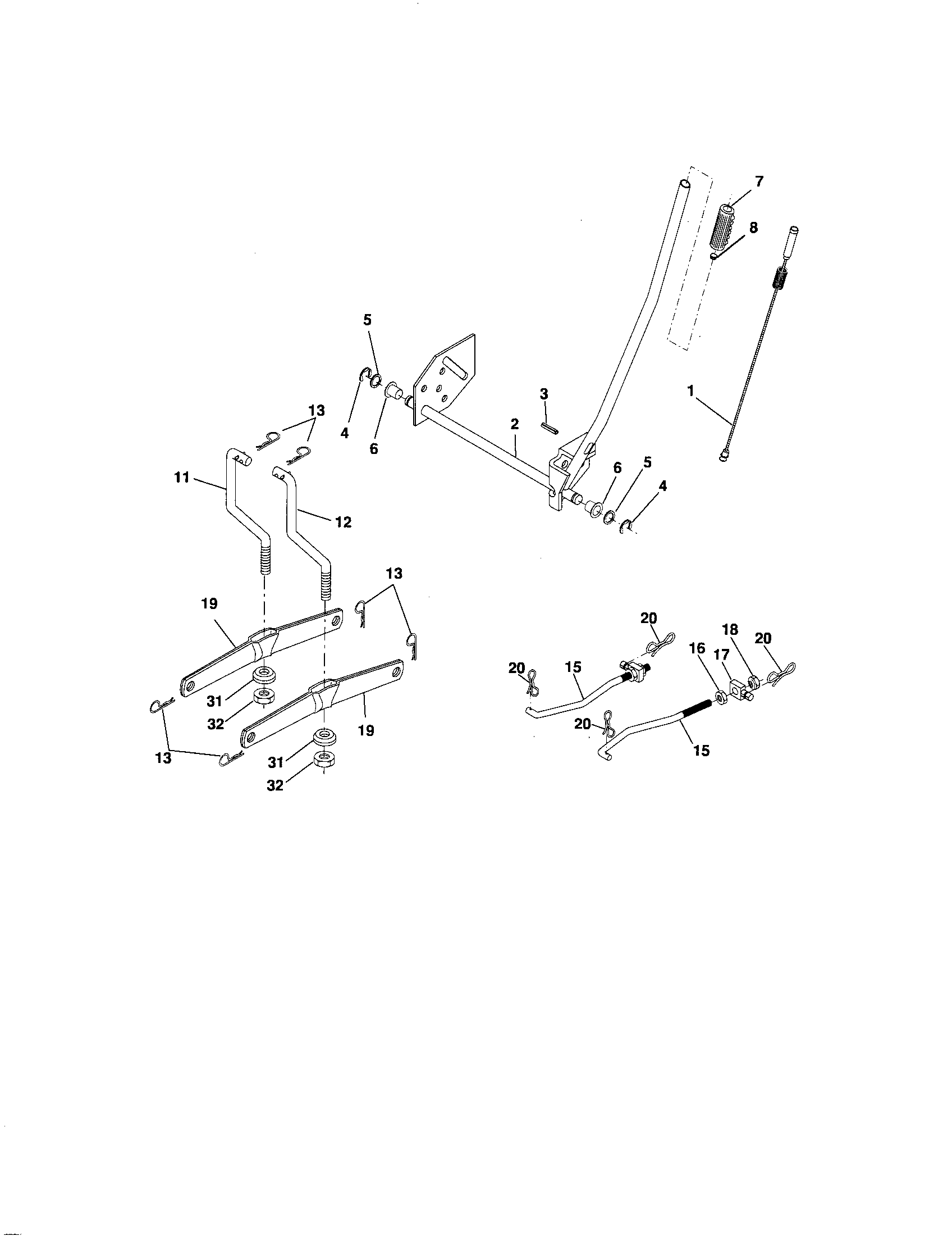 Craftsman 917276816 lift assembly diagram