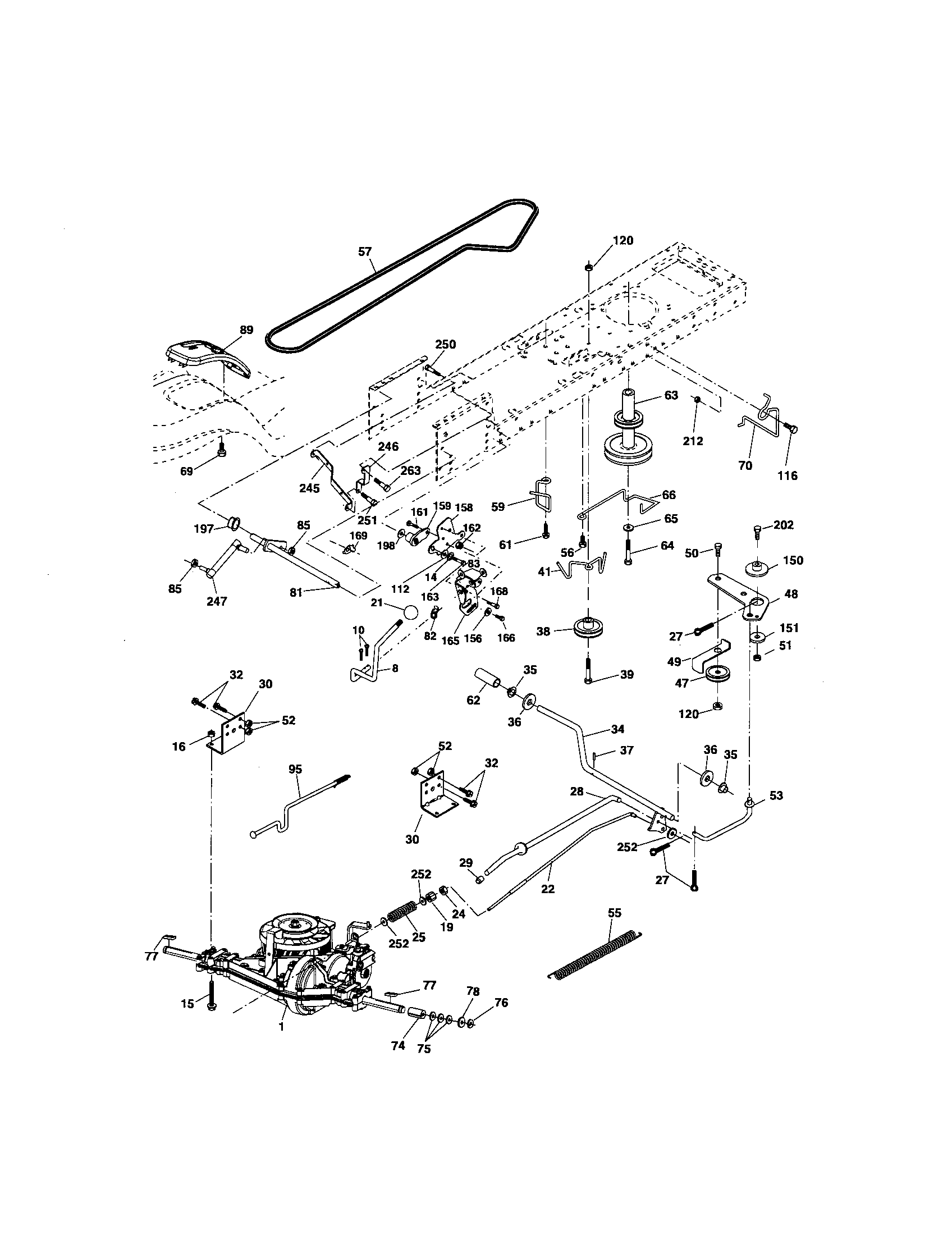 Craftsman 917276826 ground drive diagram