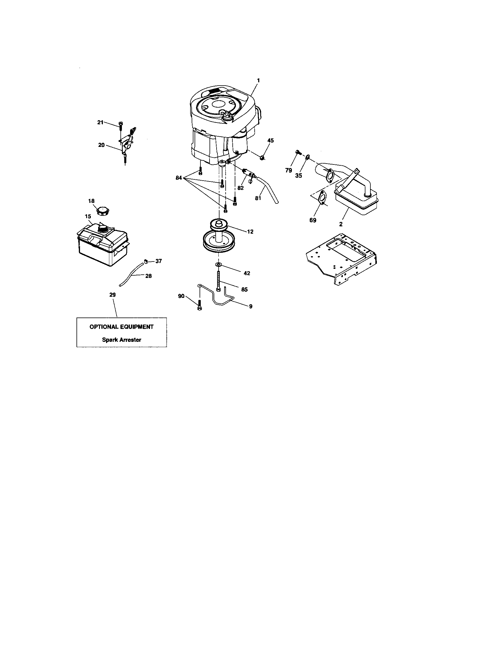 Craftsman 917276640 engine diagram