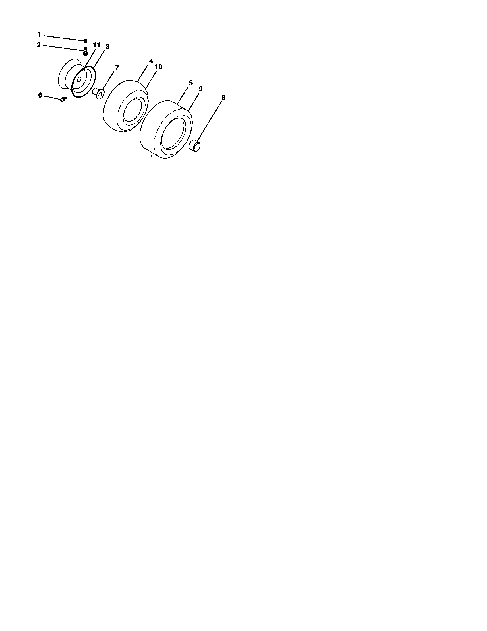 Craftsman 917276640 wheels and tires diagram