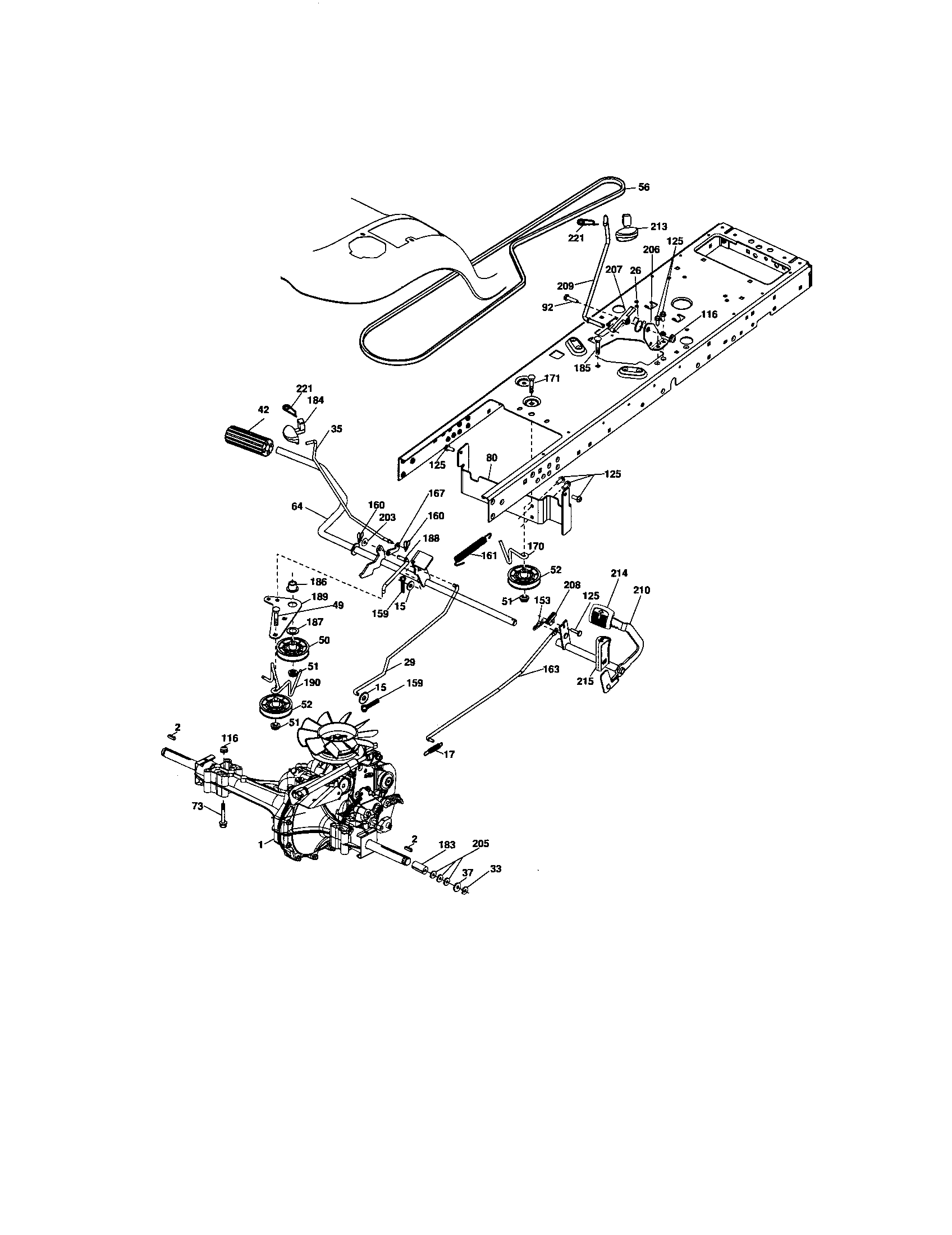 Craftsman 917276680 ground drive diagram