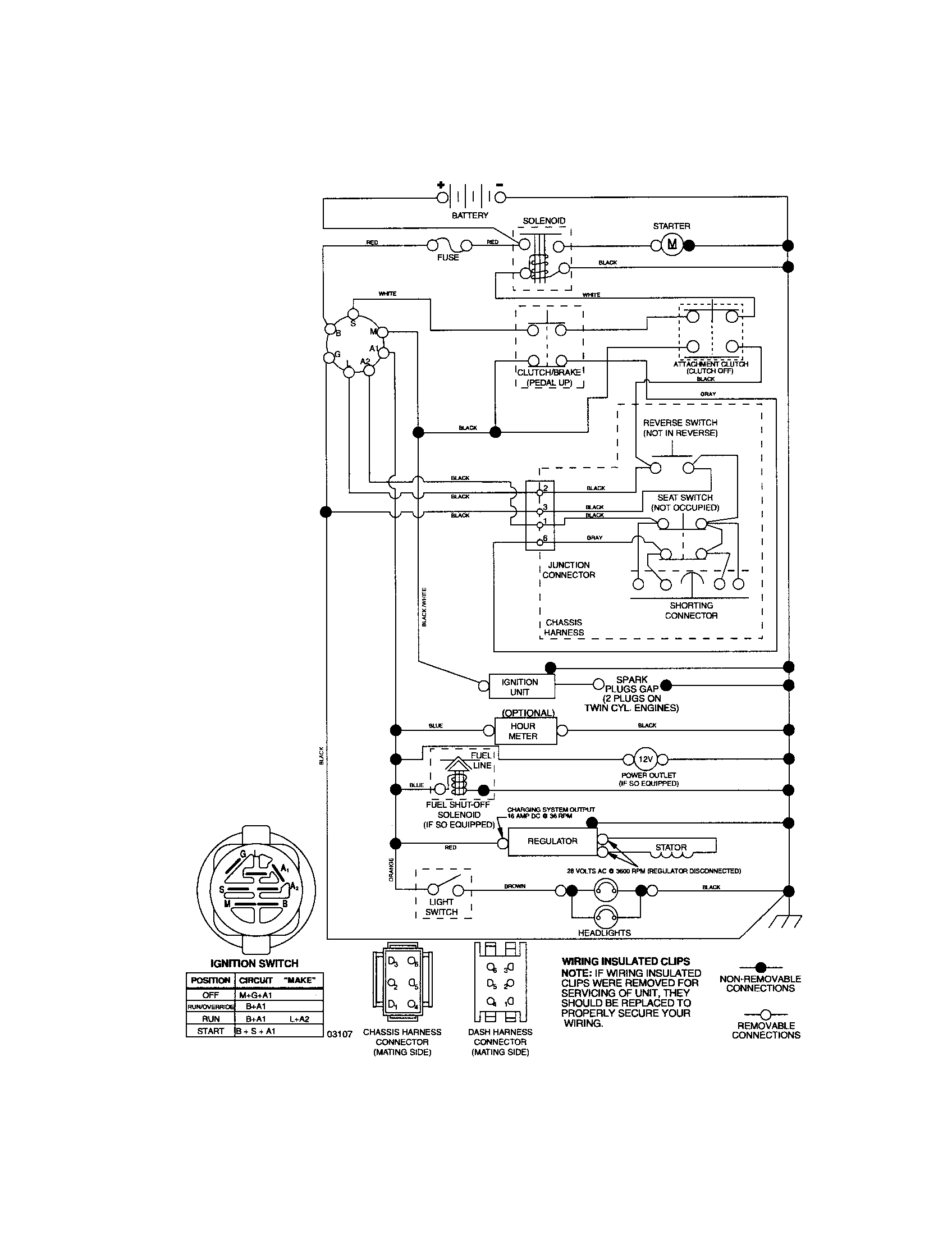 Craftsman 917276680 schematic-tractor diagram