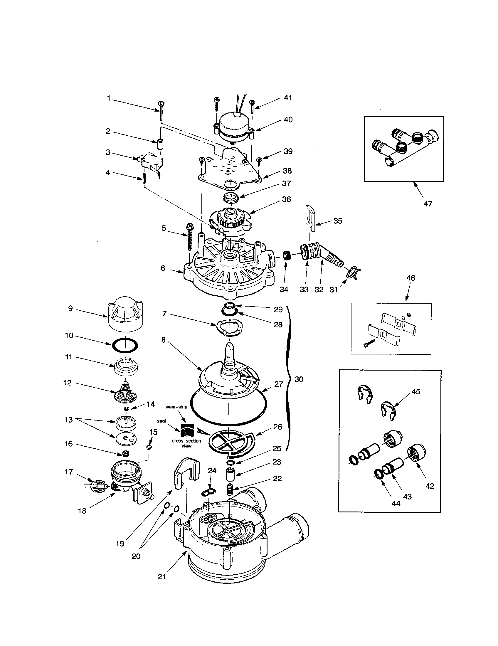 Kenmore 625348261 valve body/rotor/disc diagram
