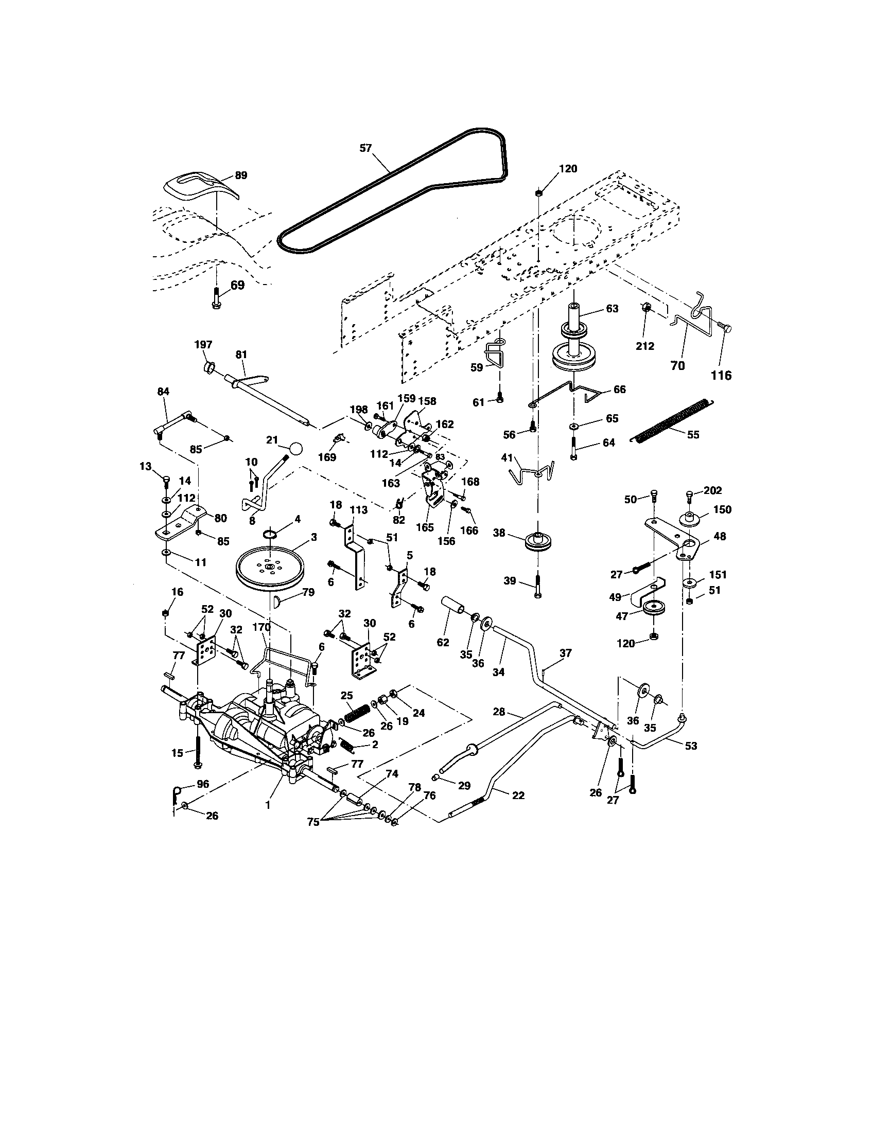 Craftsman 917276751 ground drive diagram