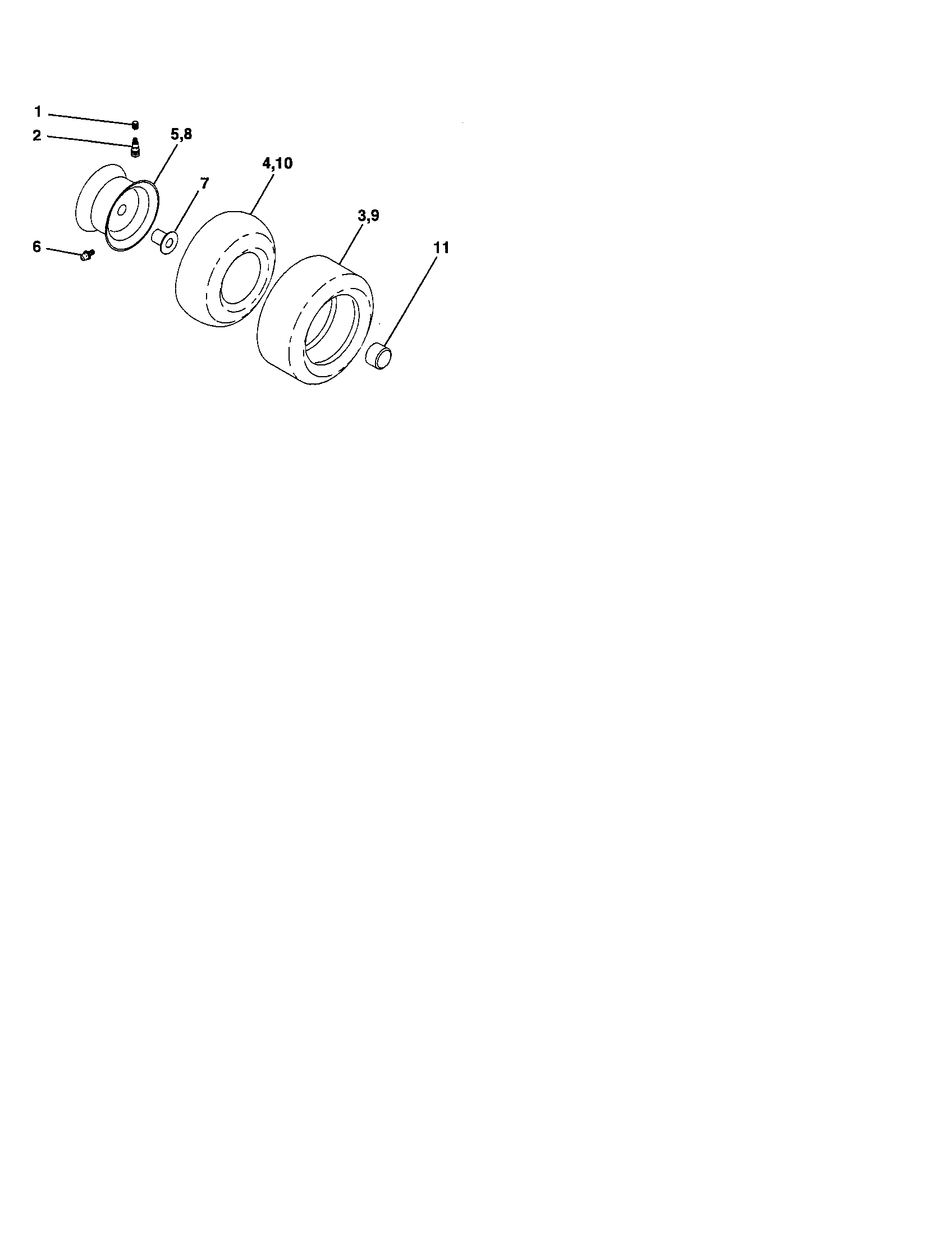 Southern States SP185H42YT wheels and tires diagram