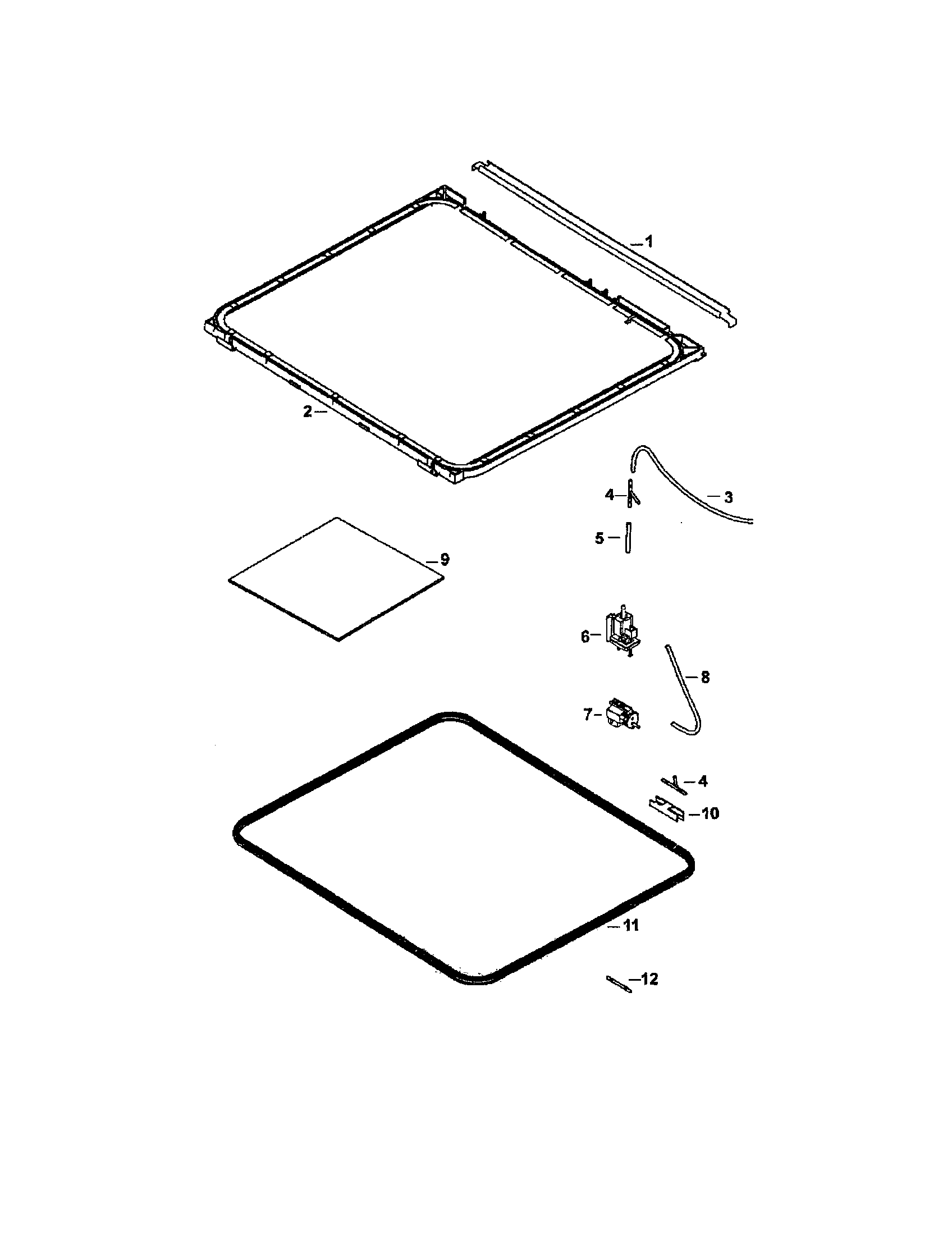 Fisher & Paykel DS601-87494 drawer lid and air pump diagram