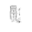 Fisher & Paykel IWL12-96154B inner & outer bowls/pump diagram