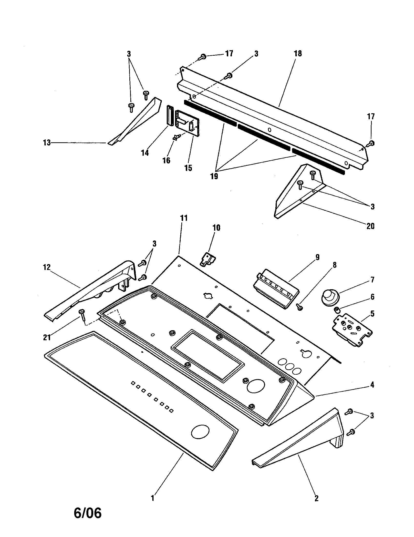 Fisher & Paykel DG04-US5 control housing diagram
