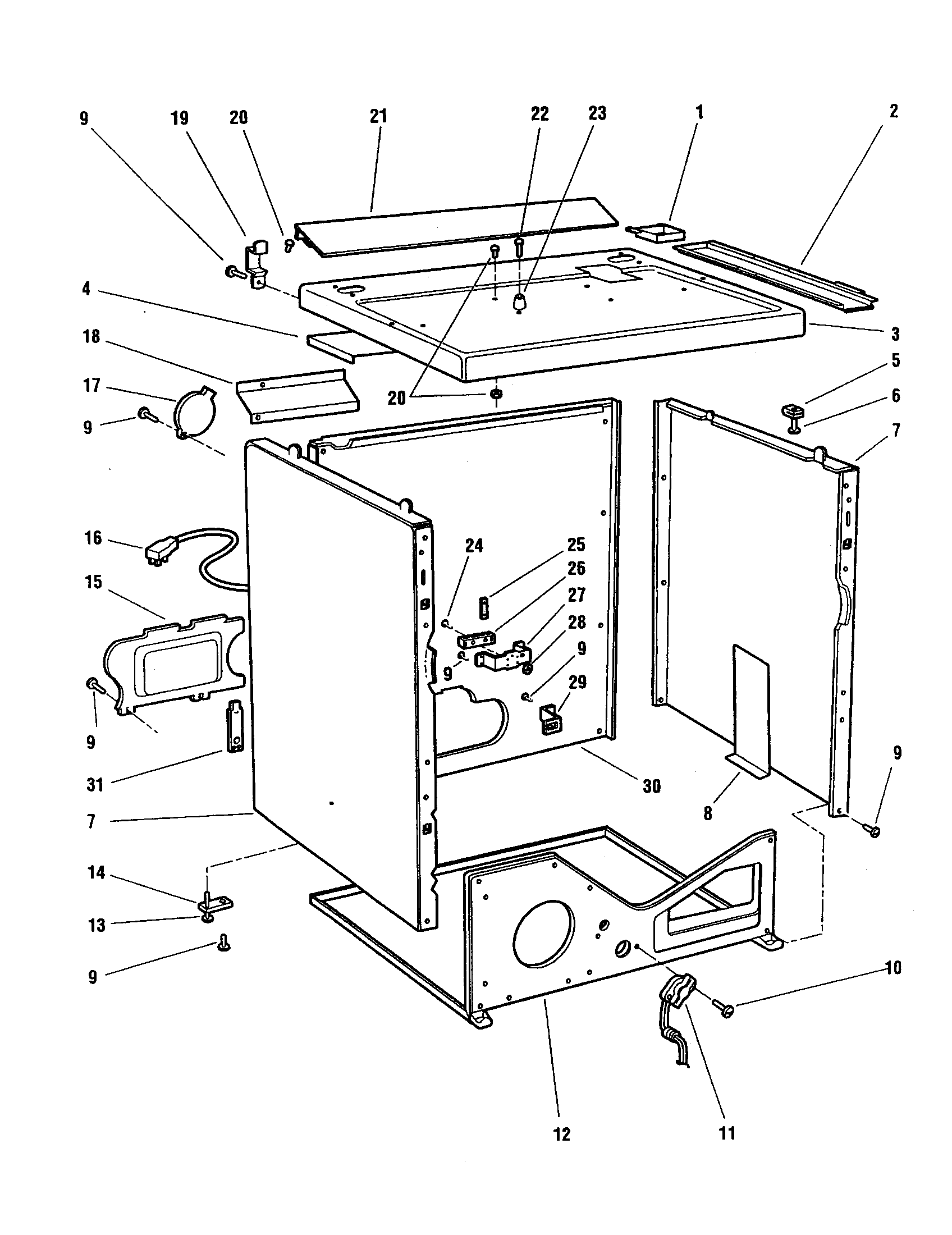 Fisher & Paykel DG04-US5 cabinet diagram