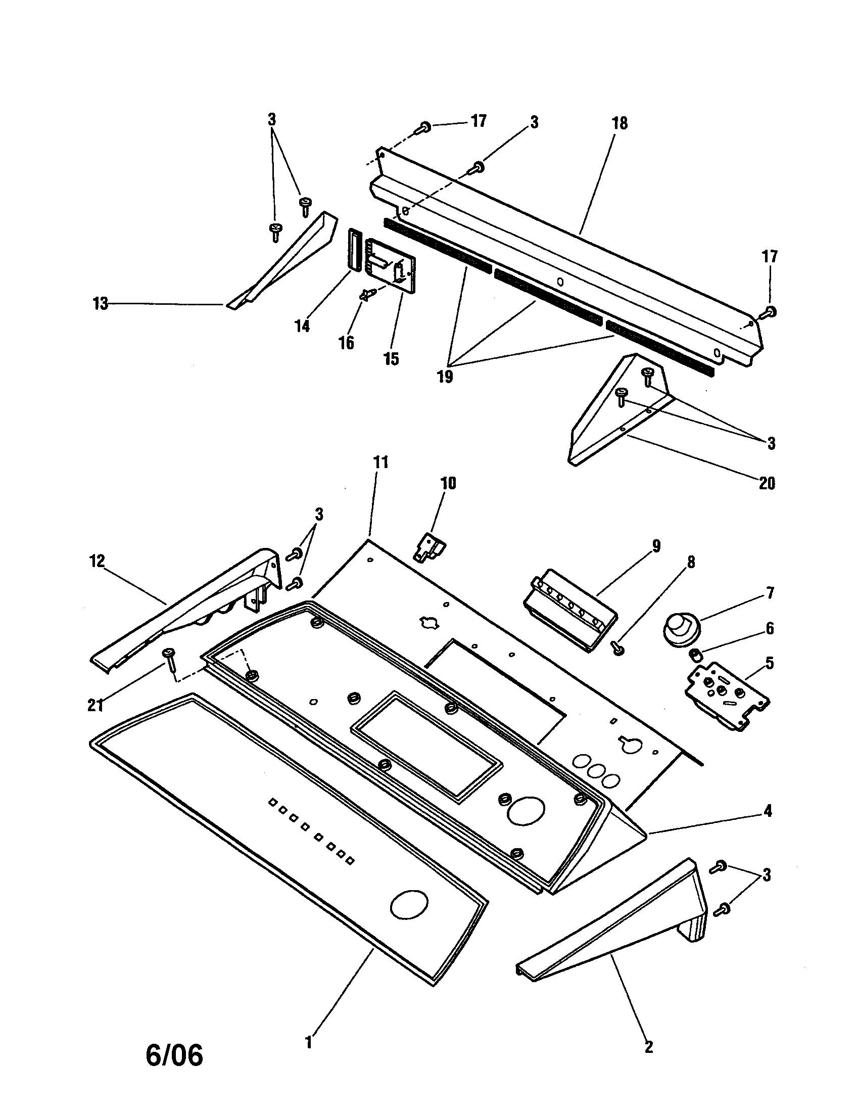 Fisher & Paykel DE04-US2 control housing diagram