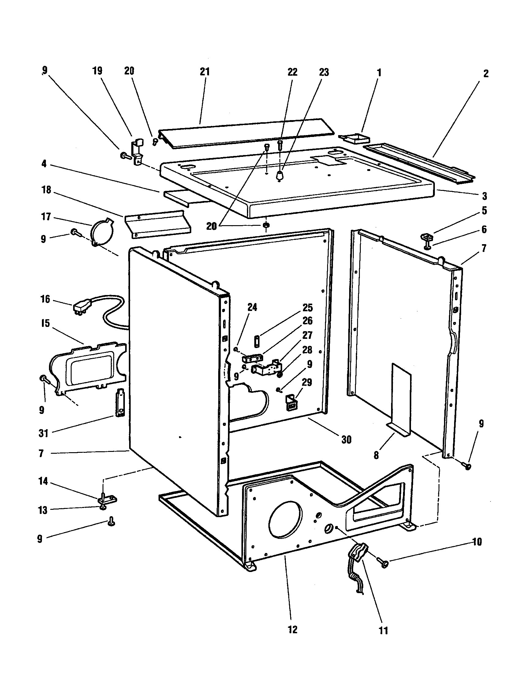 Fisher & Paykel DE04-US2 cabinet diagram