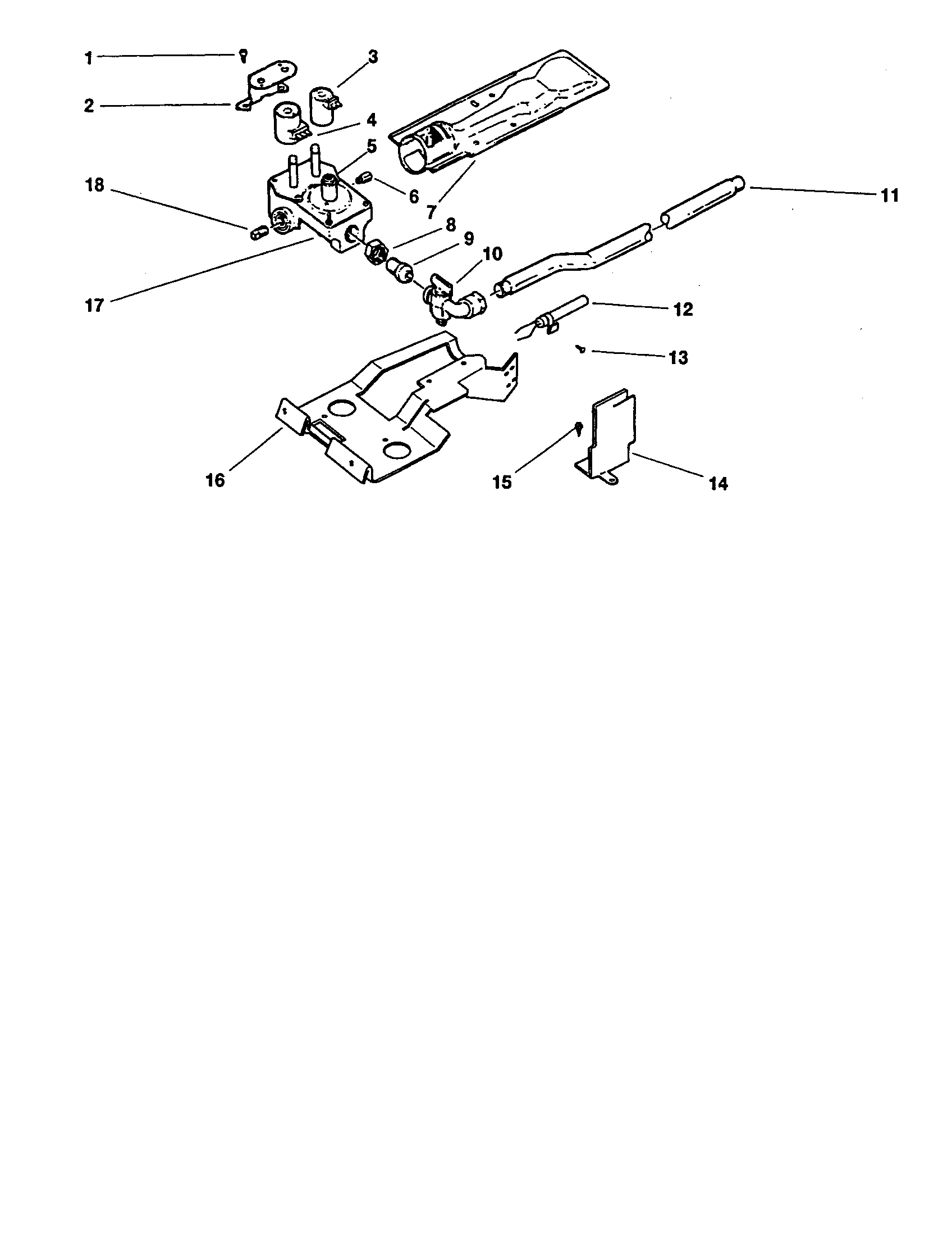 Fisher & Paykel DE04-US2 gas valve & burner (dg04-us2, dg04-us1) diagram