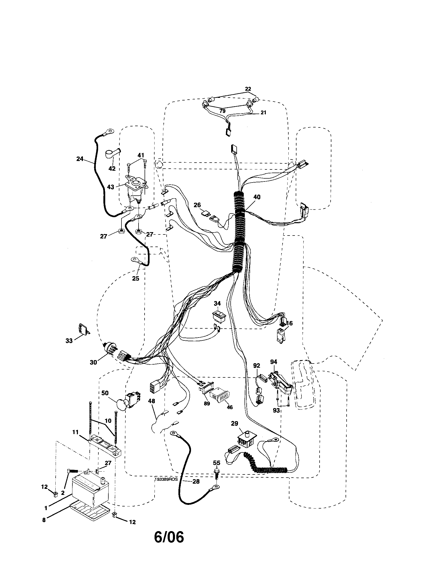 Poulan 96012004100 electrical diagram