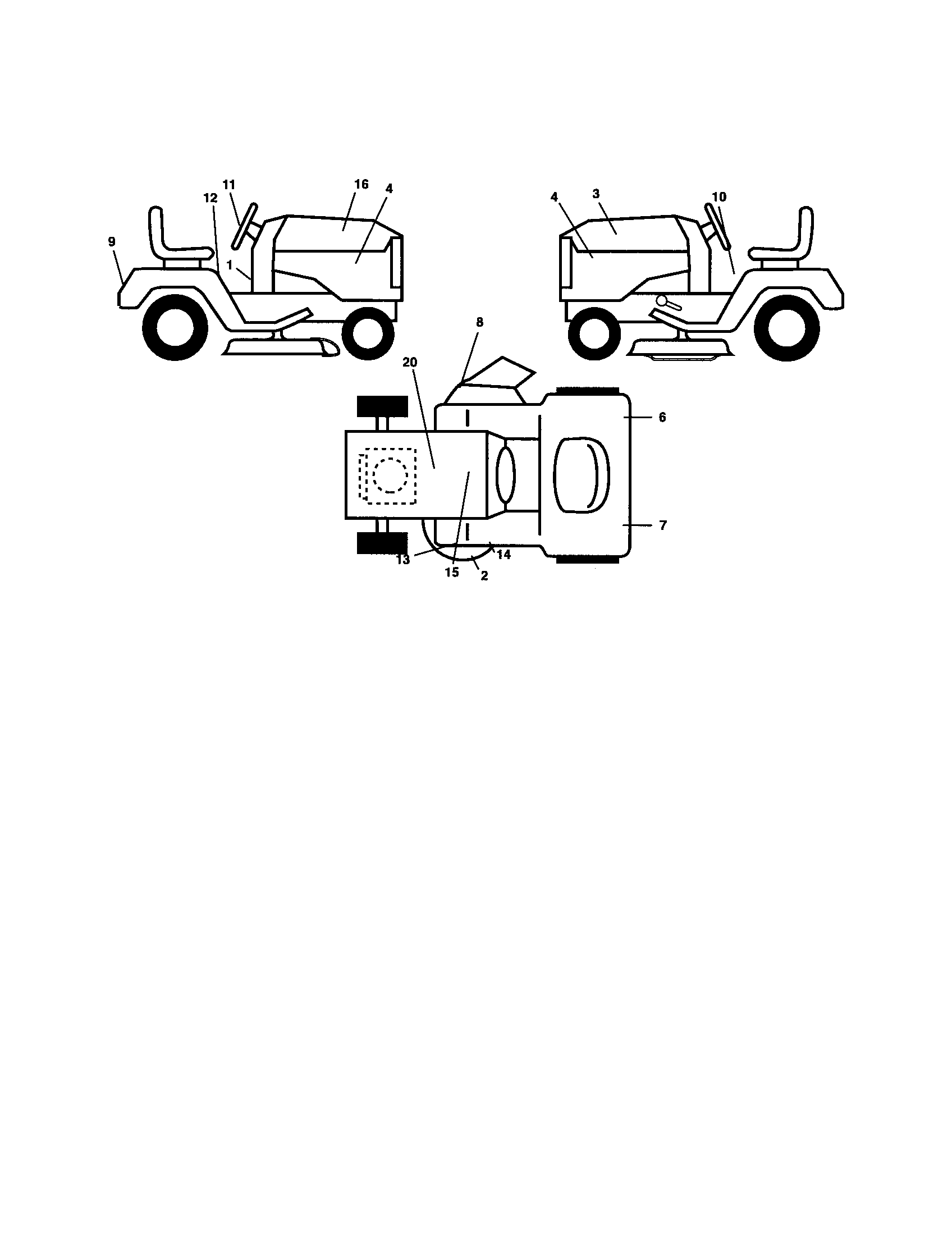 Poulan 96012004100 decals diagram
