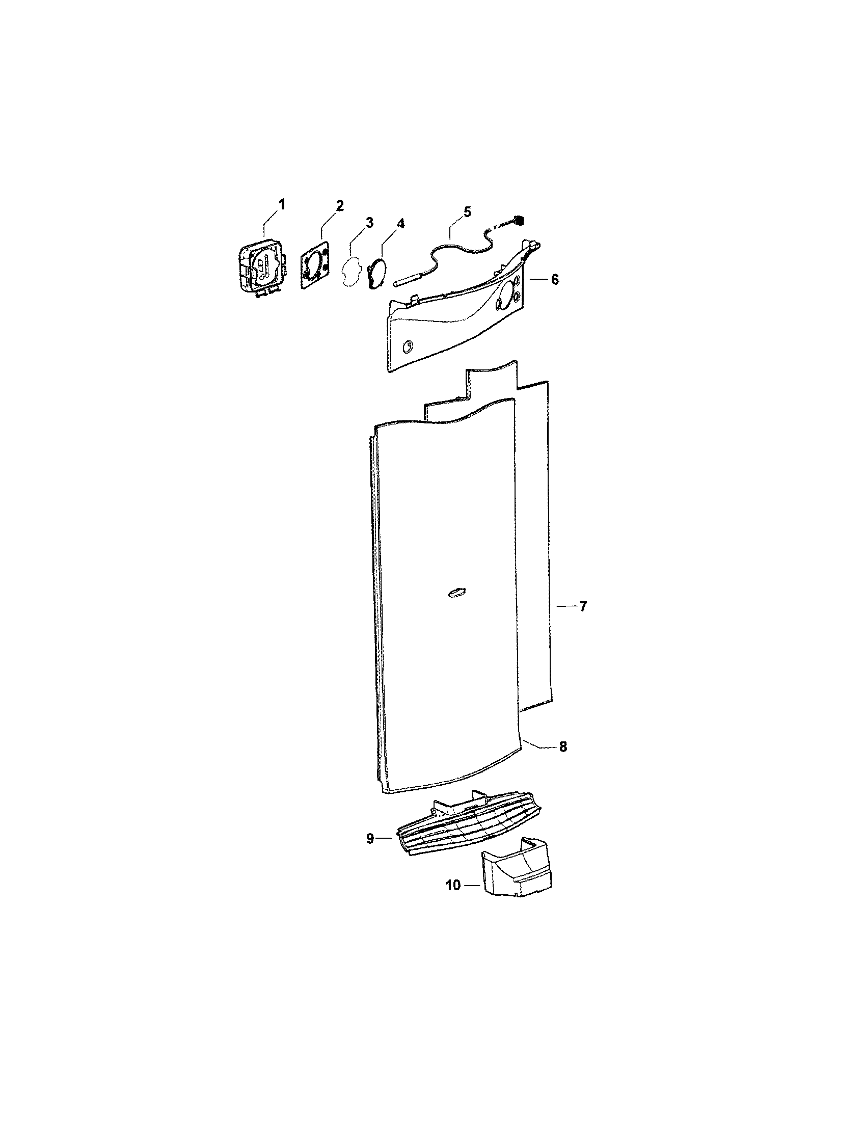 Fisher & Paykel E522A-21767A electronic module/duct covers diagram