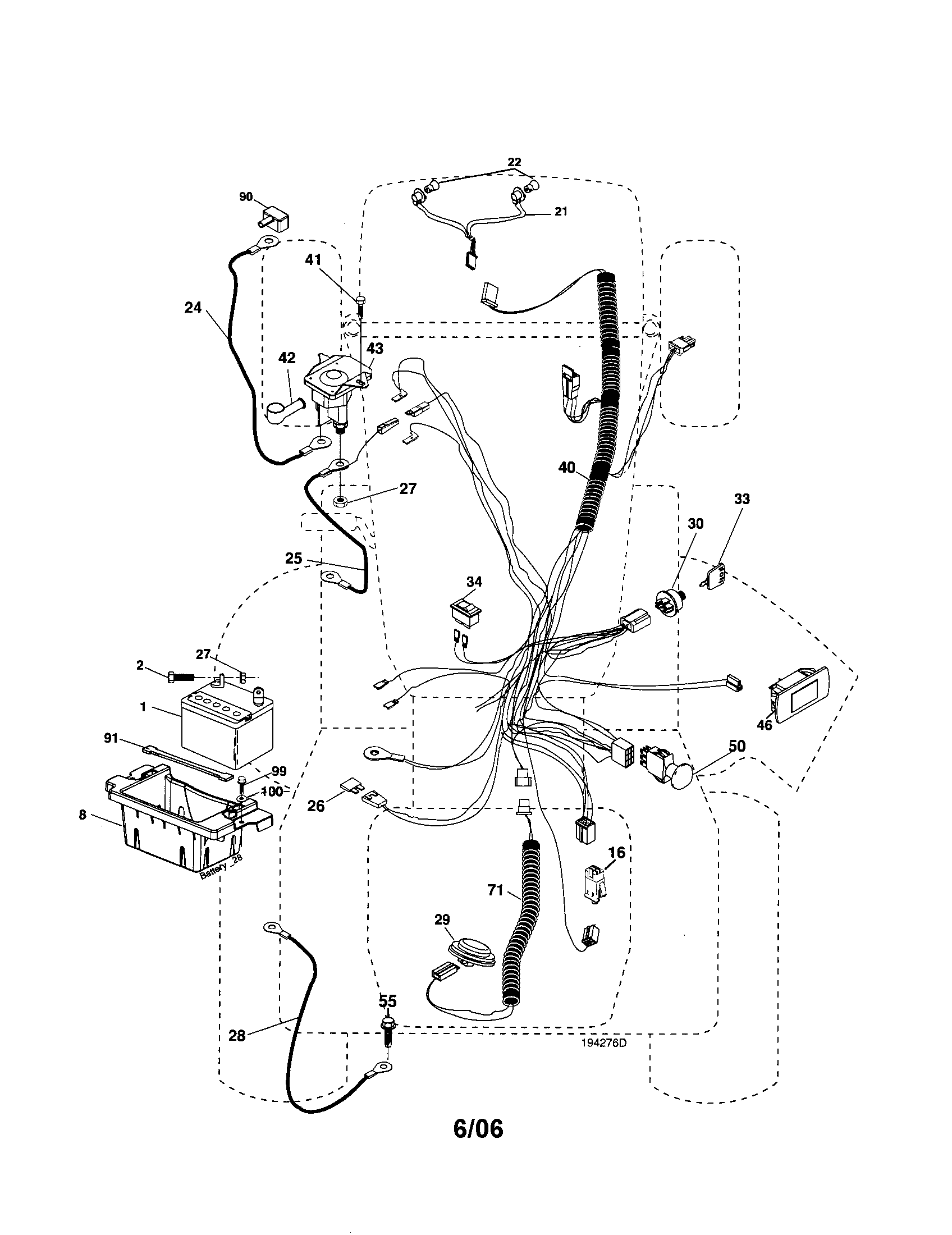 Husqvarna 917279180 electrical diagram
