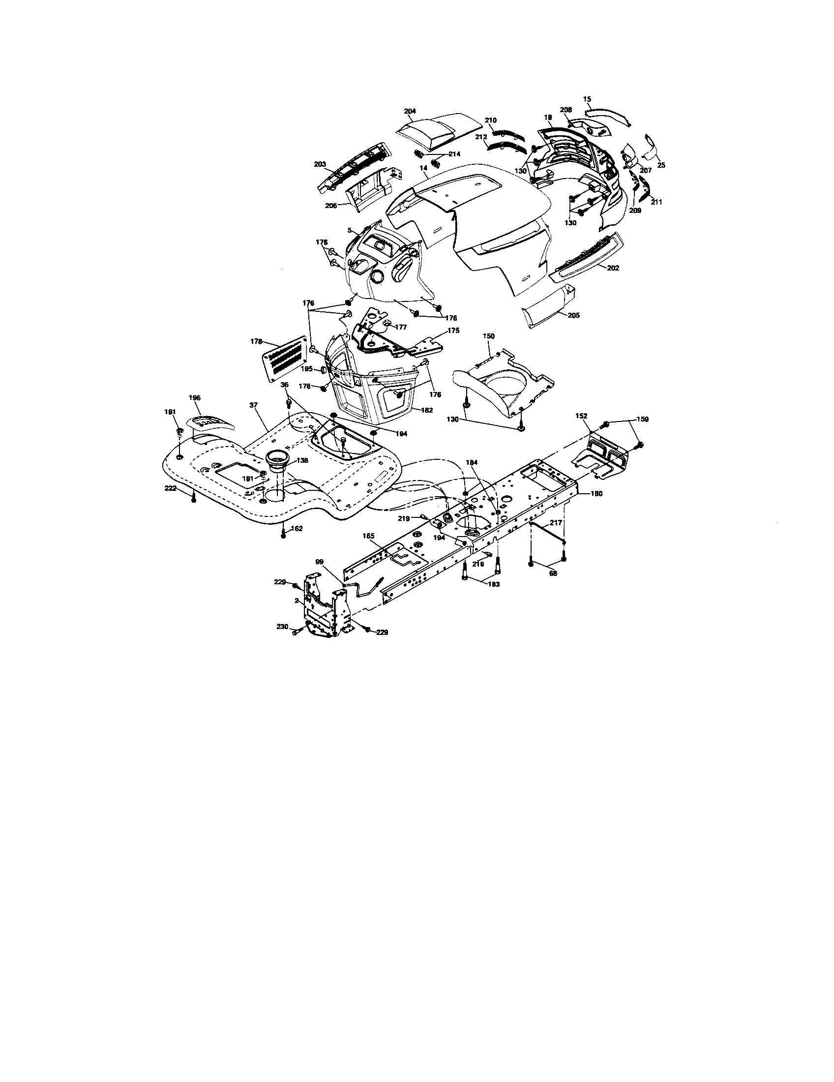 Husqvarna 917279180 chassis diagram