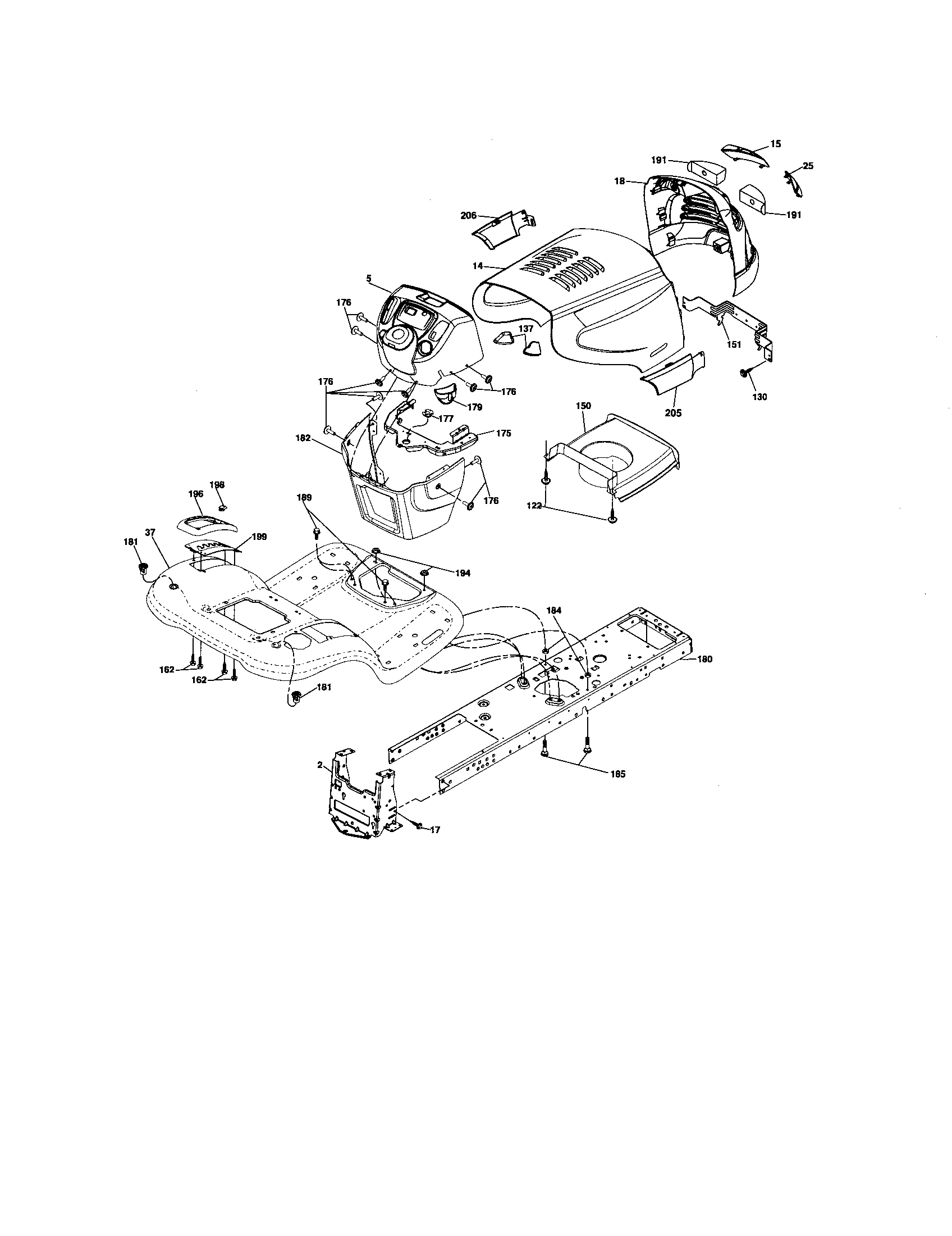 Husqvarna 96043000301 chassis diagram