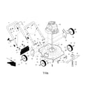 Murray 96112003400 rotary mower diagram