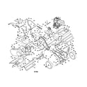 Craftsman 486252444 tine shield/engine/chassis diagram