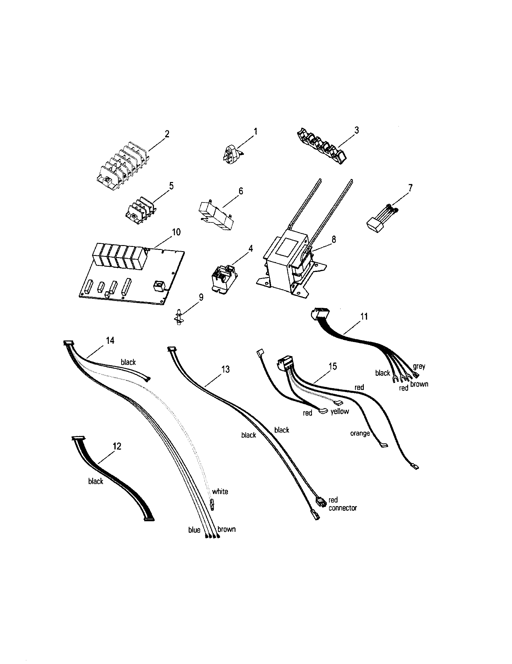 Fisher & Paykel OD302B electronic assembly diagram