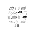 Fisher & Paykel OD302B elements & accessories diagram