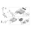 Bosch SHE47C06UC/21 upper/lower racks diagram