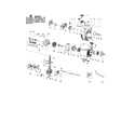 Poulan SM132 TYPE 2 cylinder/crankshaft/crankcase diagram