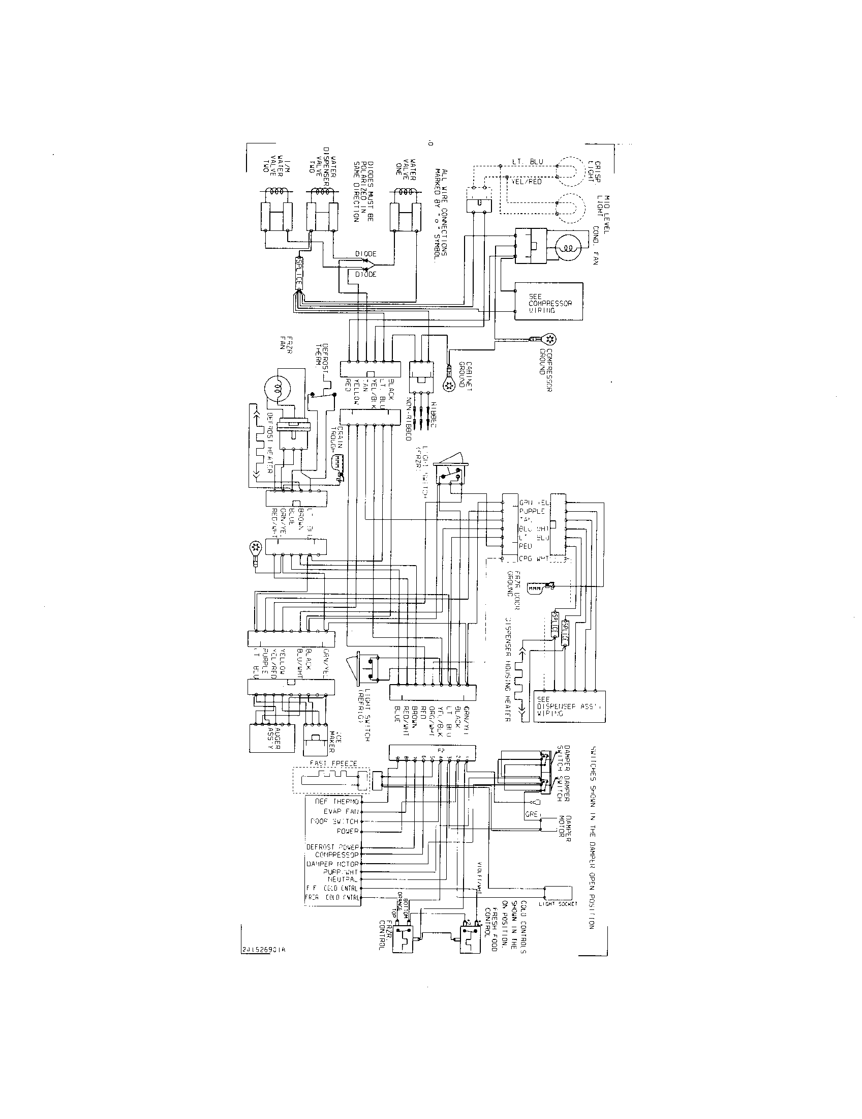 White-Westinghouse WRS26MF5ASJ wiring diagram diagram