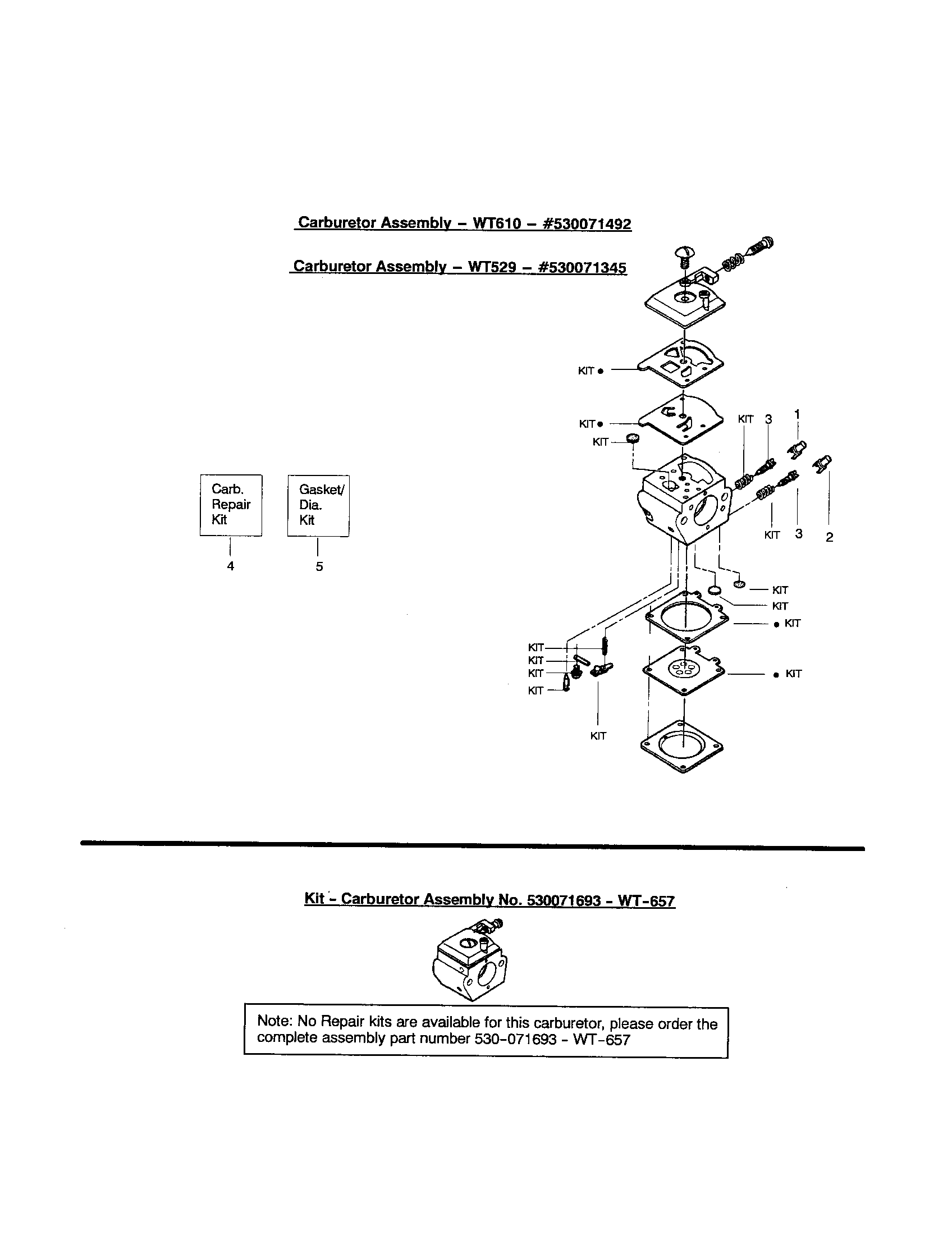 Poulan 2775 TYPE 4 carburetor assembly diagram