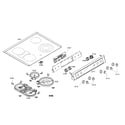 Bosch HEI7052U/01 cooktop diagram