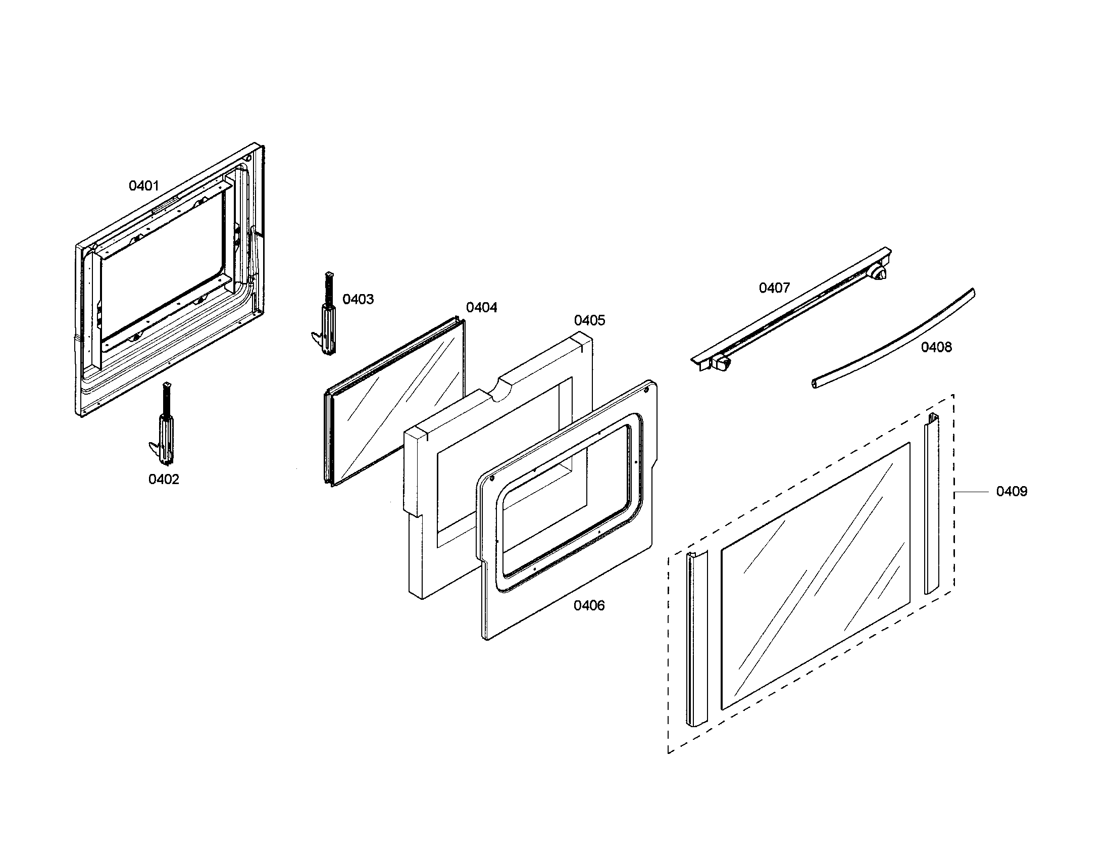 Bosch HEI7282U/01 door diagram