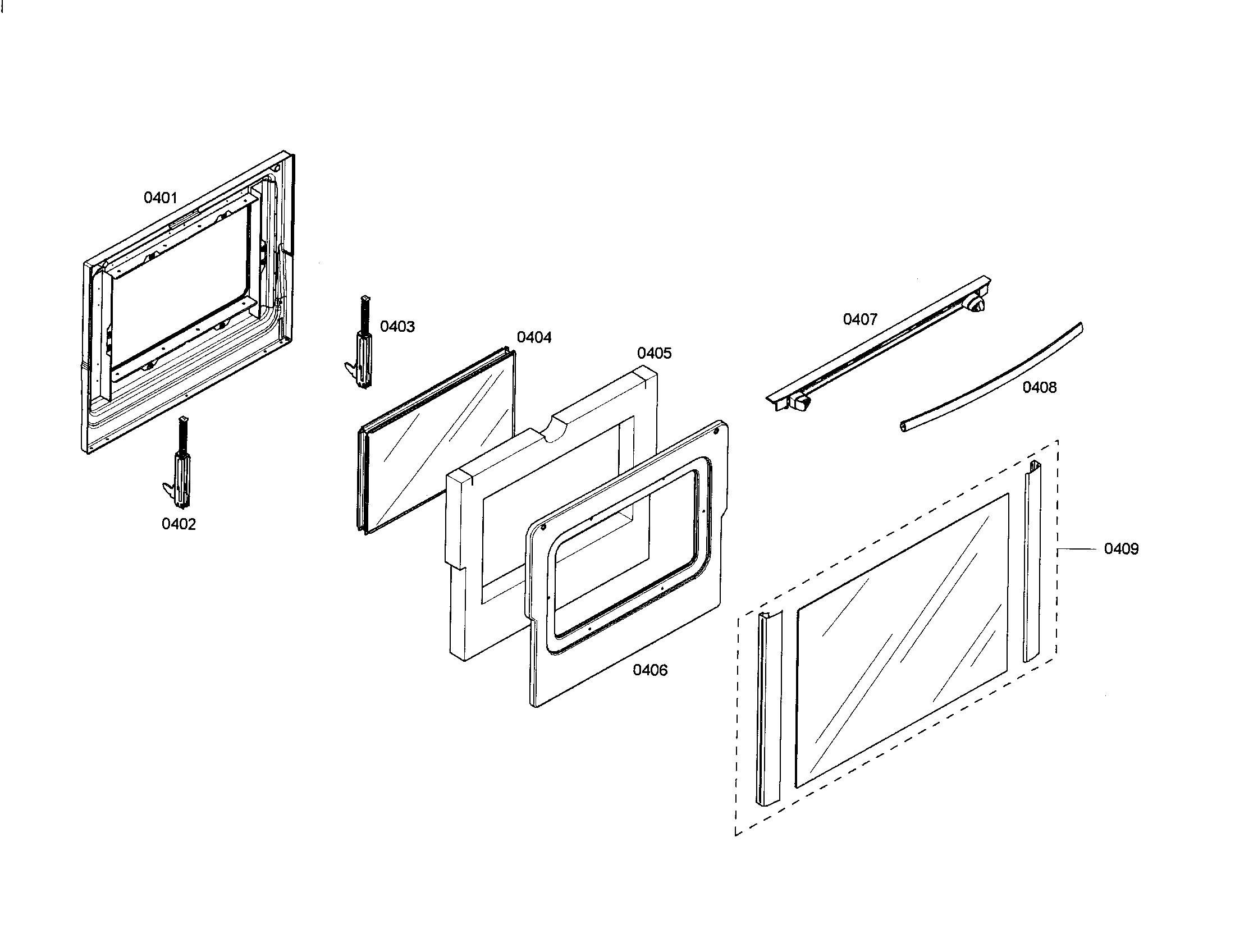 Bosch HEI7152U/01 door diagram