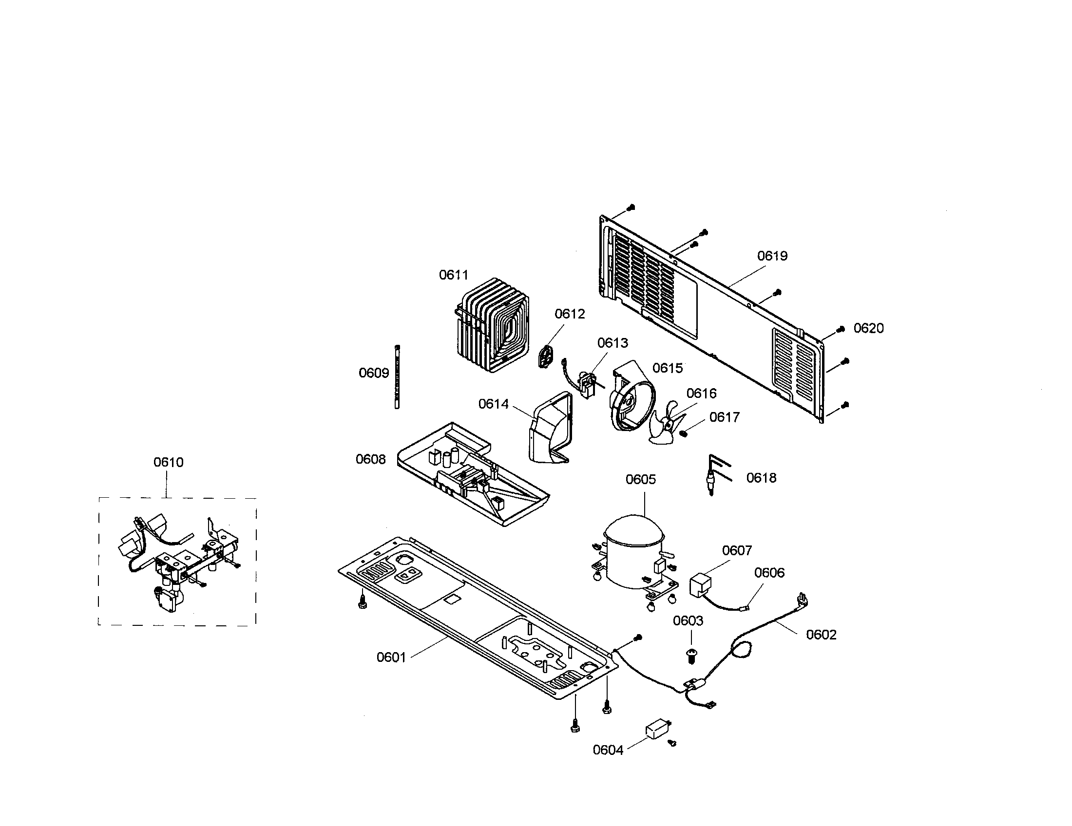 Bosch B20CS80SNS/01 compressor/condenser diagram